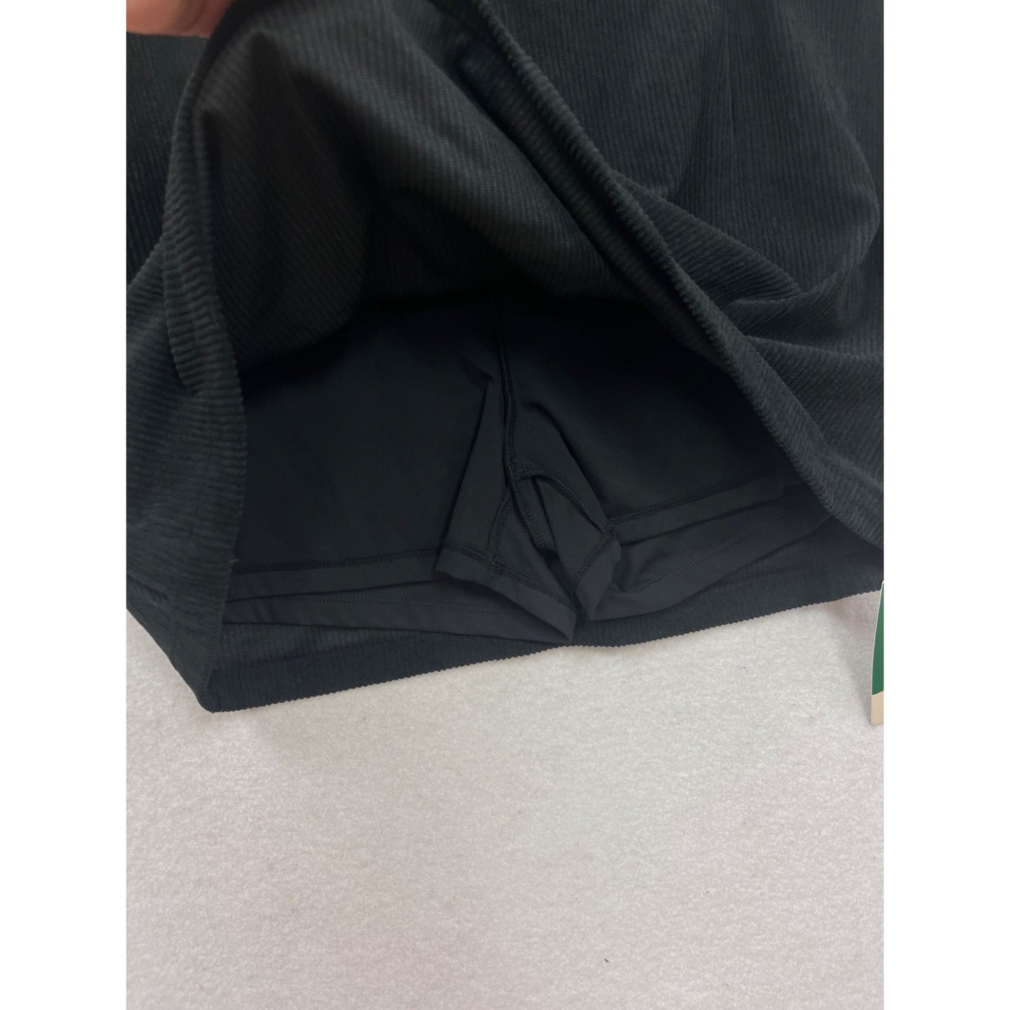 Halara Black Corduroy Skirt L #189A