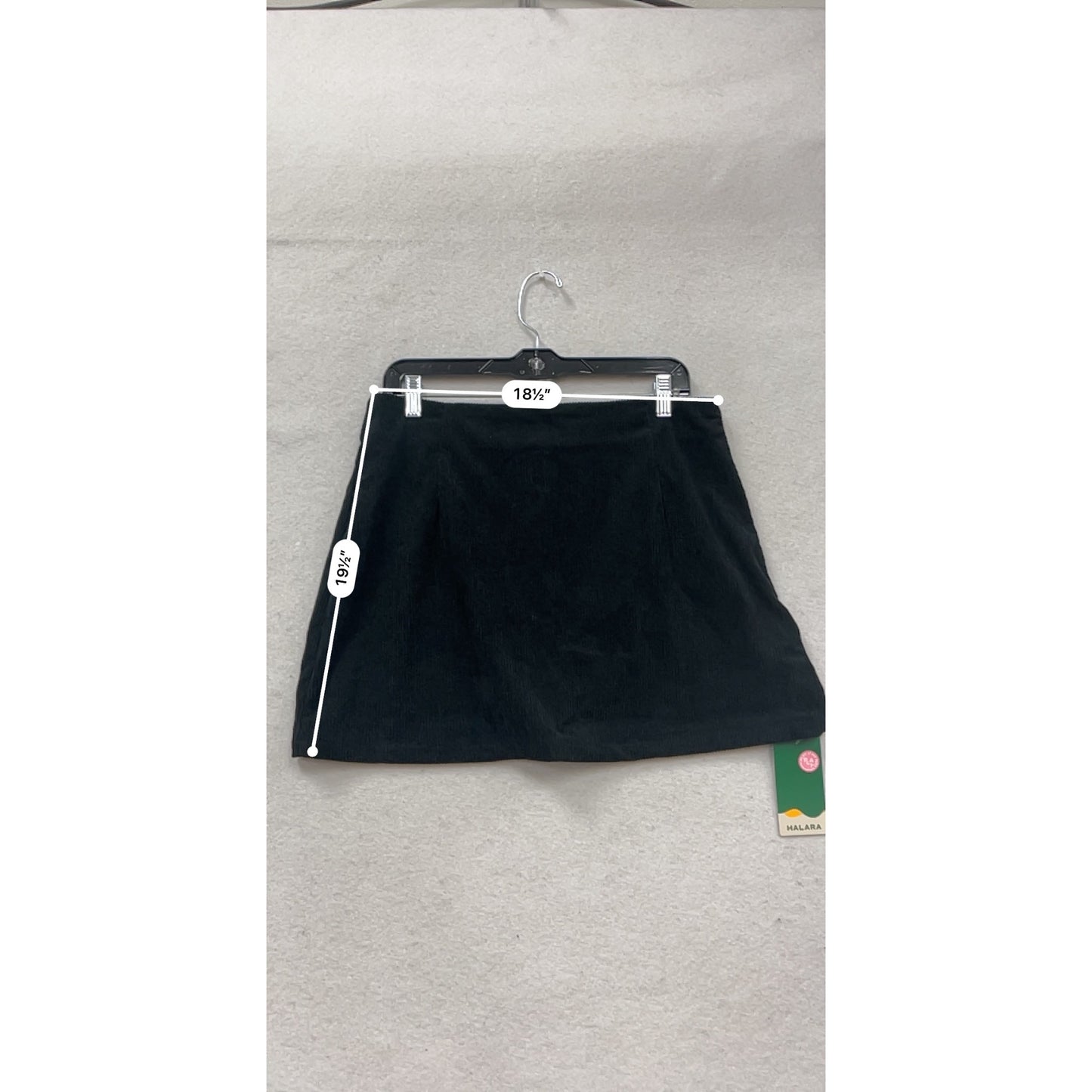 Halara Black Corduroy Skirt L #189A