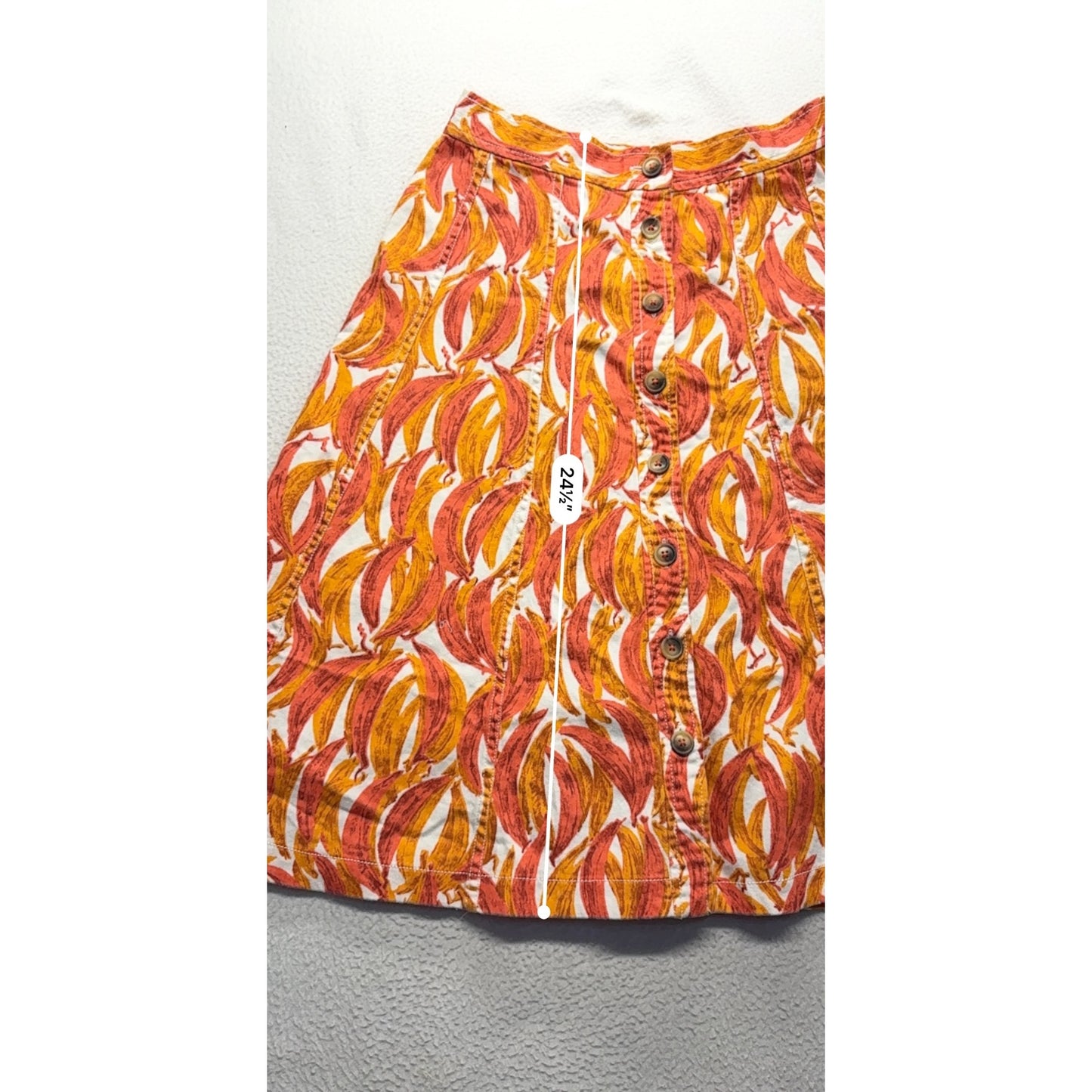 Maeve Anthropologie Womens Button-Front A-Line Skirt #7550