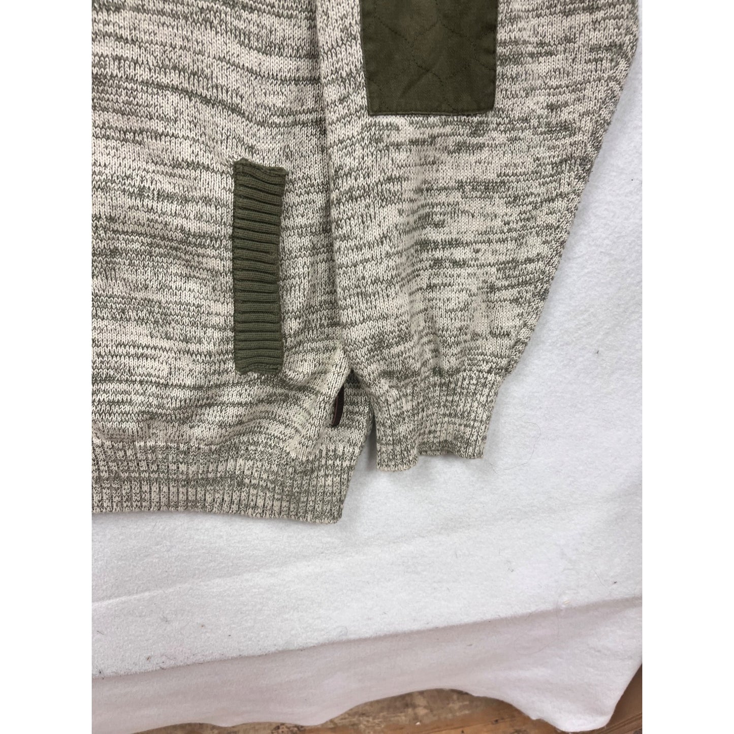 Born Fly 5XL Shawl Collar Cardigan Sweater With Patches #8960