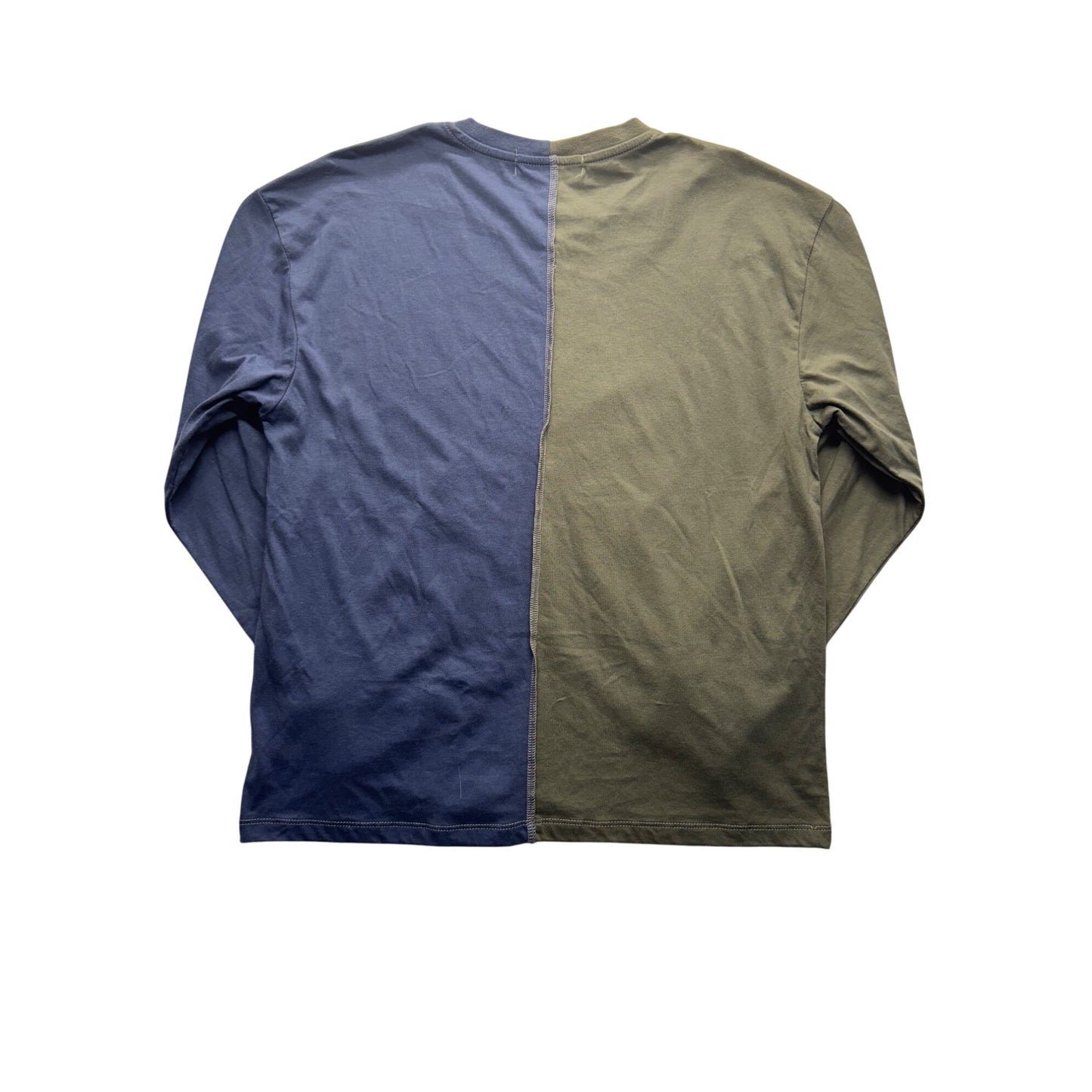 Cut & Paste X-Small Colorblock Long Sleeve Graphic Tee #9339