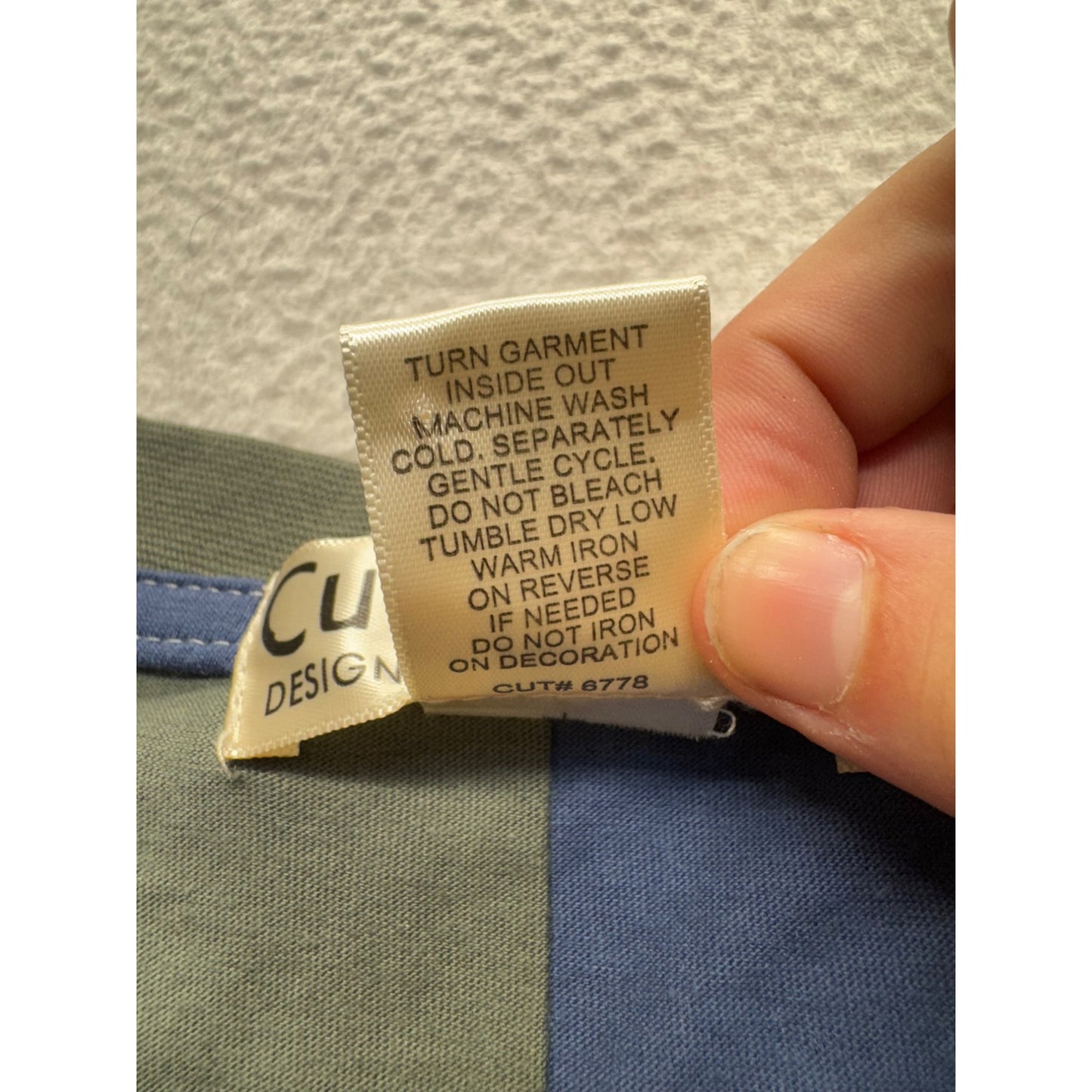 Cut & Paste X-Small Colorblock Long Sleeve Graphic Tee #9339