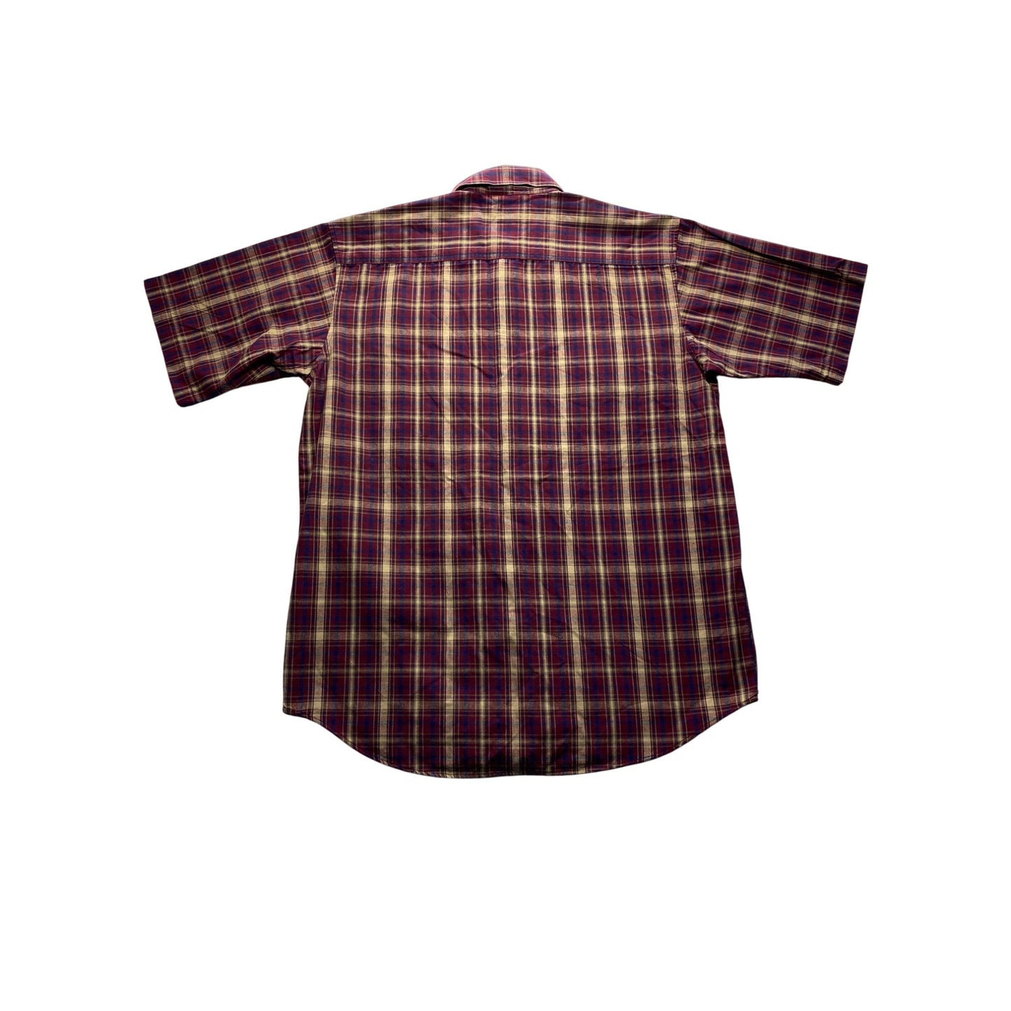 Big Mac Vintage Plaid Short Sleeve Button-Up Shirt #7405