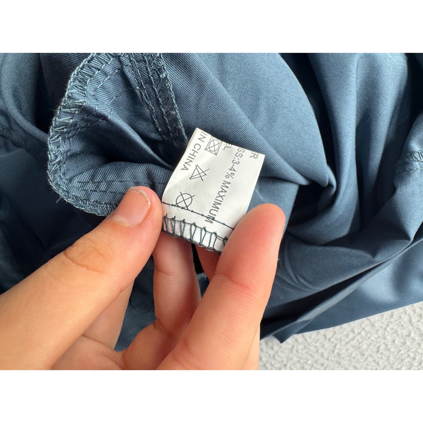 Al Haramain Blue Thobe Kurta With Pockets & Button-Up Collar Size 58 #9349
