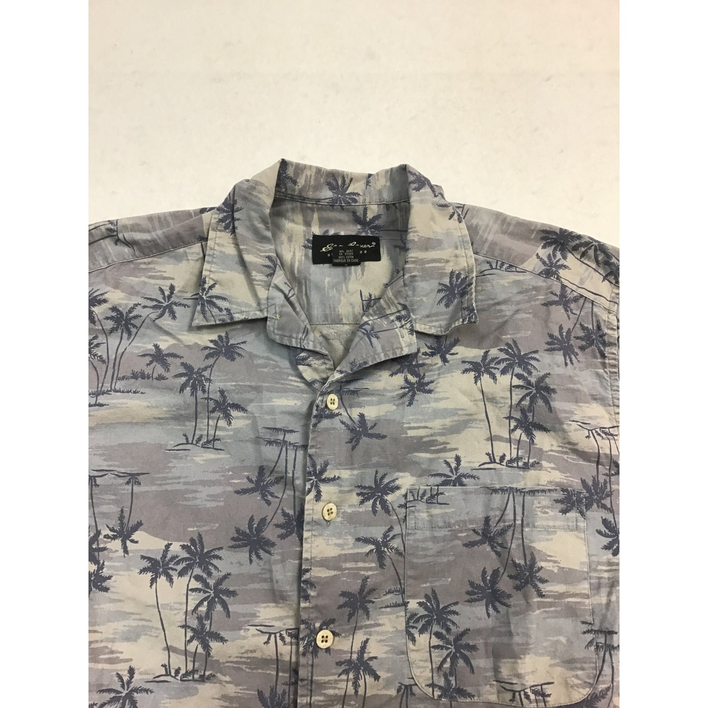 Mens Eddie Bauer Tropical ButtonUp