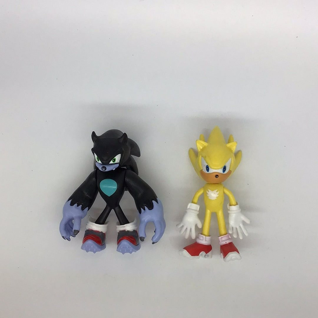Super sonic and Shadow Action Figures