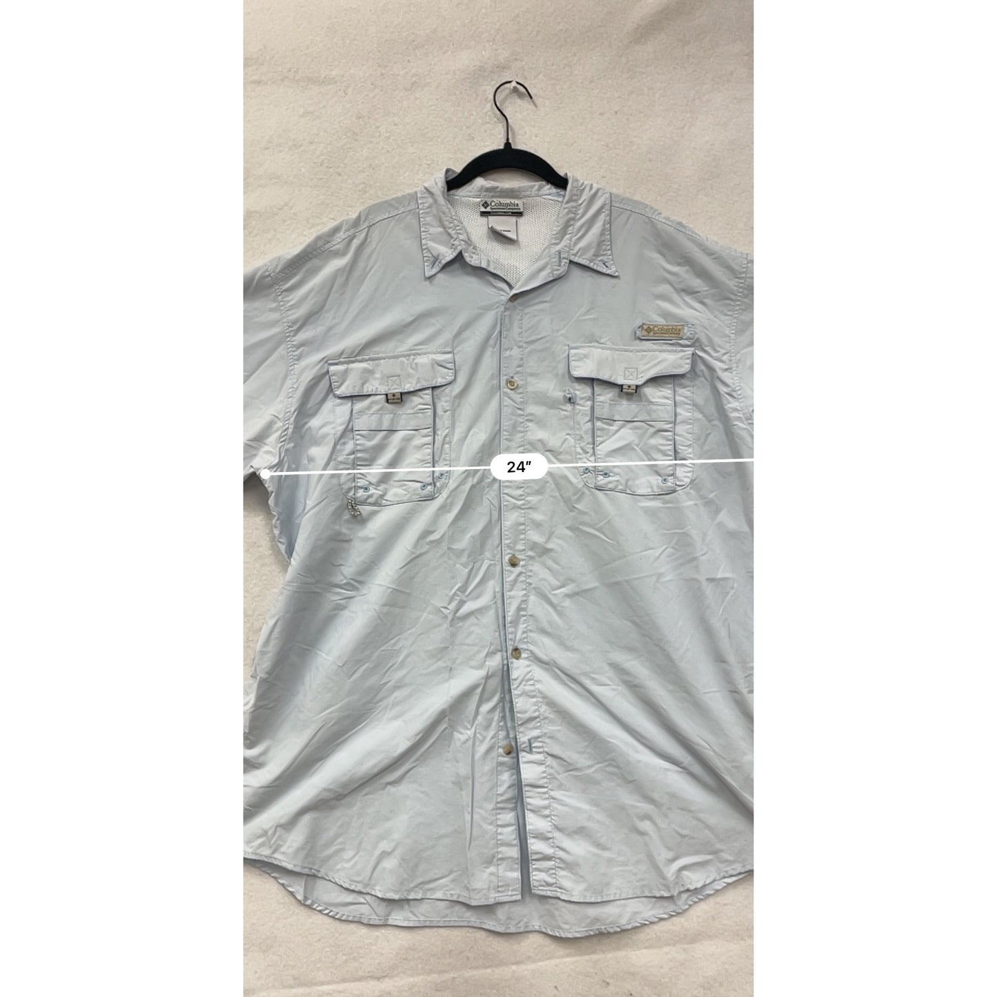 Columbia 2XT Short Sleeve PFG Fishing Shirt #8781
