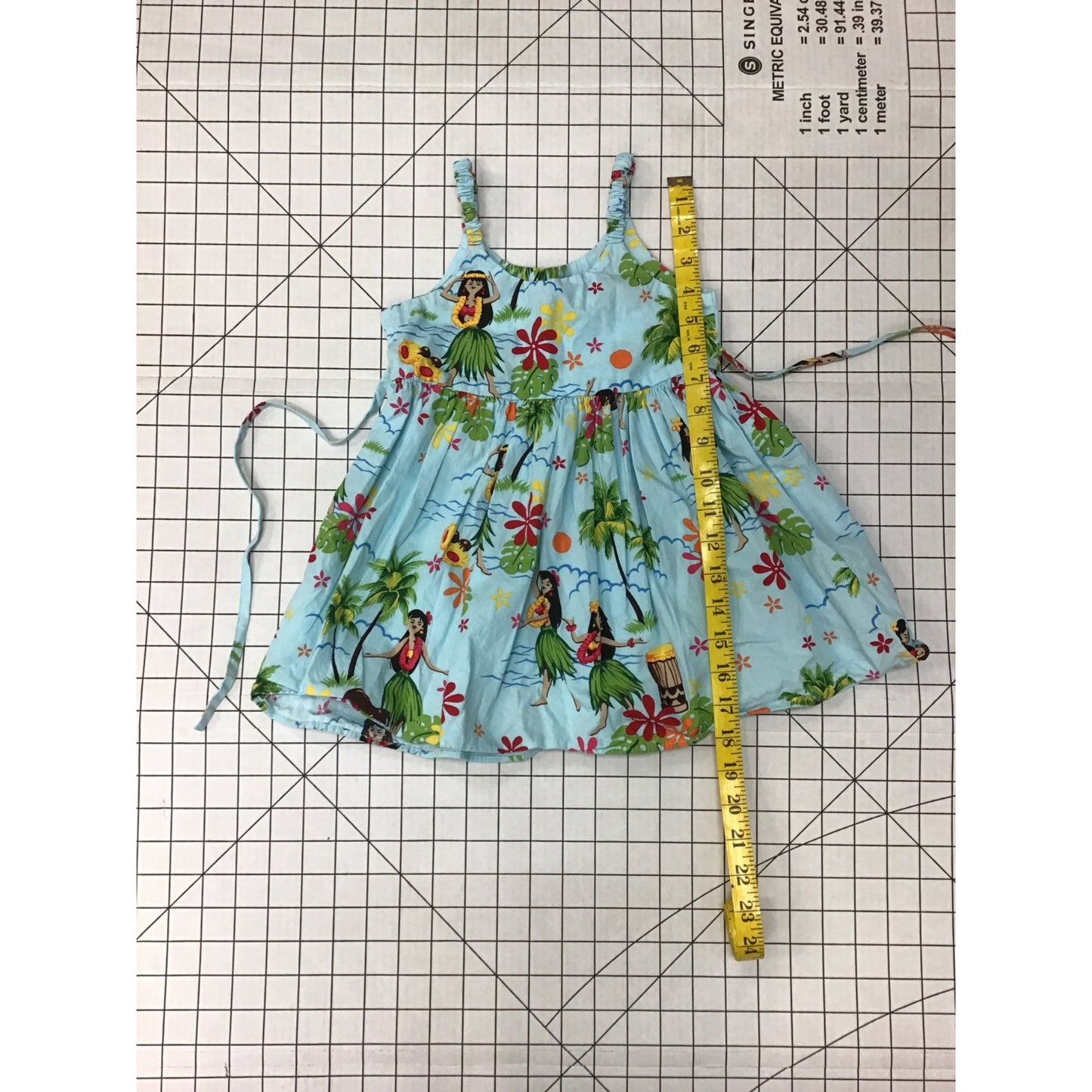 Vintage Toddler Hawaiian Patterned Sundress