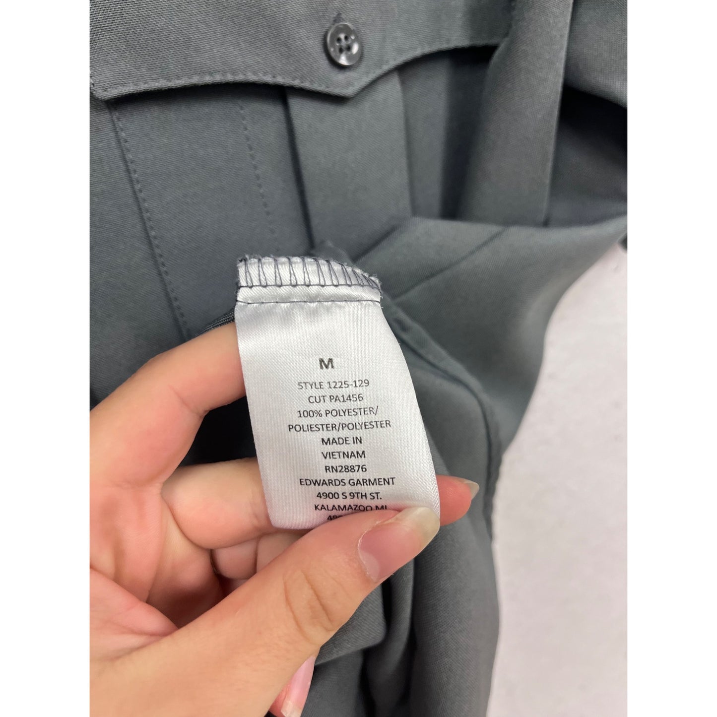 Edwards Short Sleeve Security Shirt M Grey #344A