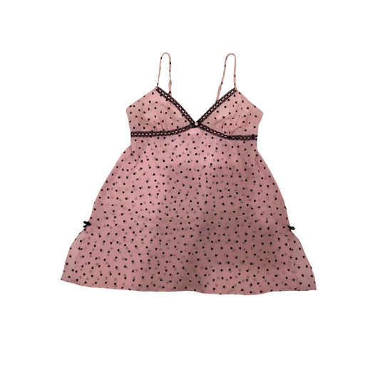 Oscar De La Renta Pink heart Lingerie Dress
