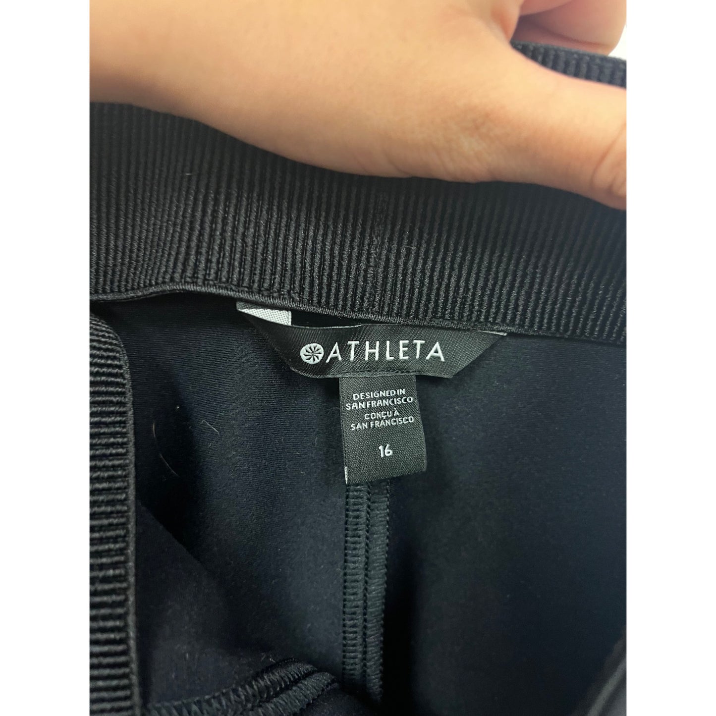 Athleta Size 16 Black High-Waist Ankle Pants #221A