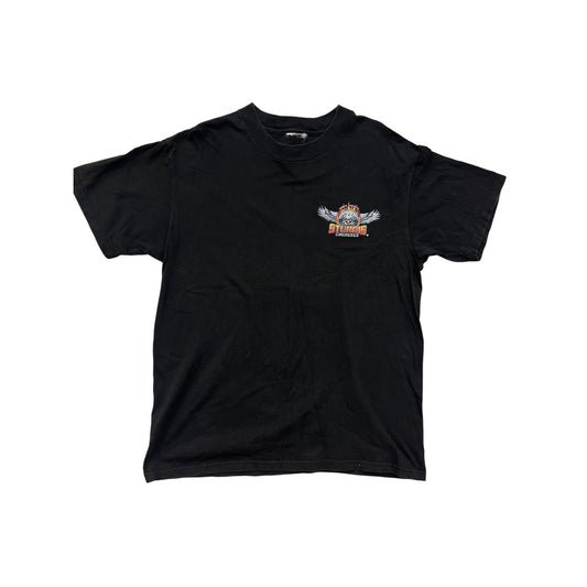 Sturgis 2000 60th Annual Black Graphic T-Shirt Mens L #8525