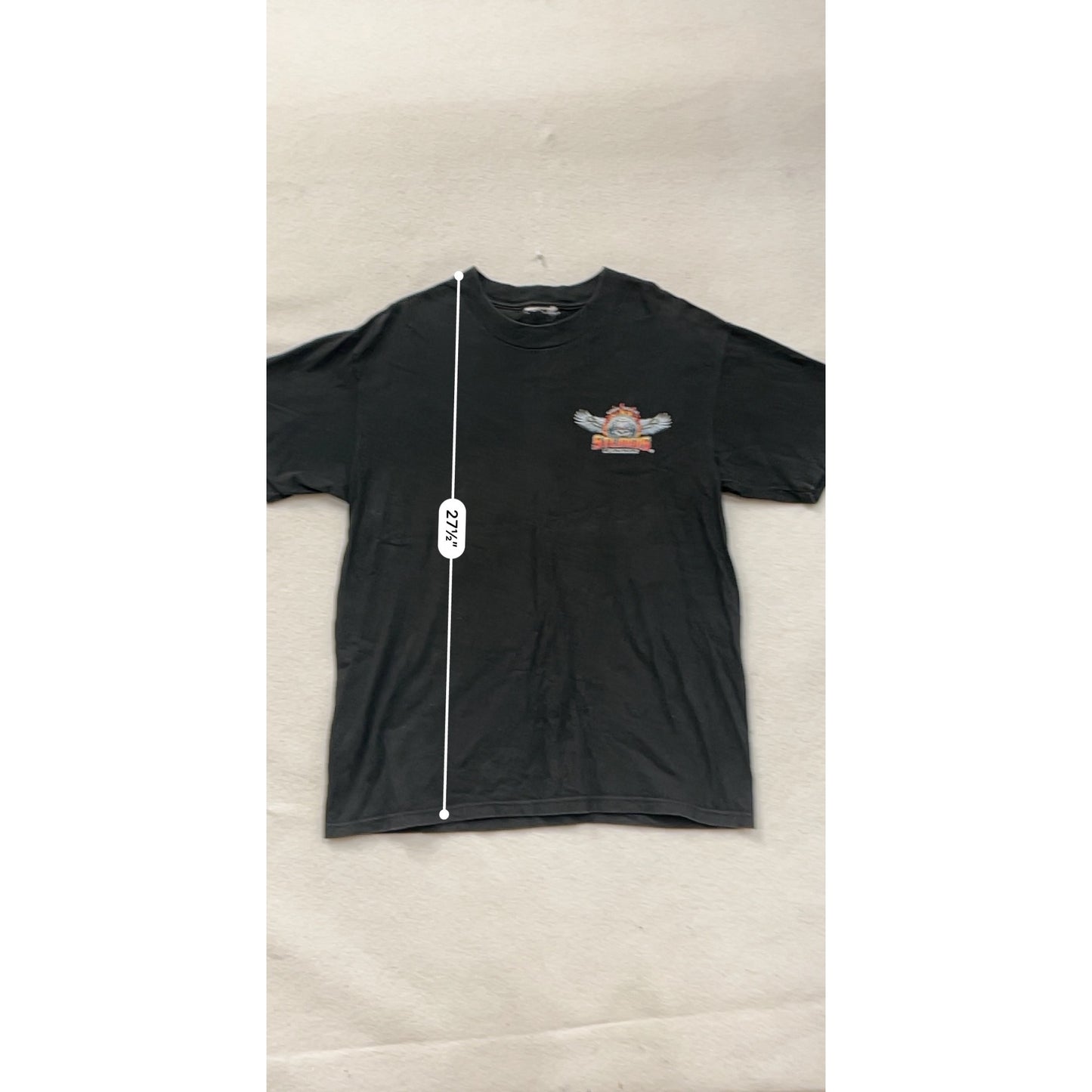 Sturgis 2000 60th Annual Black Graphic T-Shirt Mens L #8525