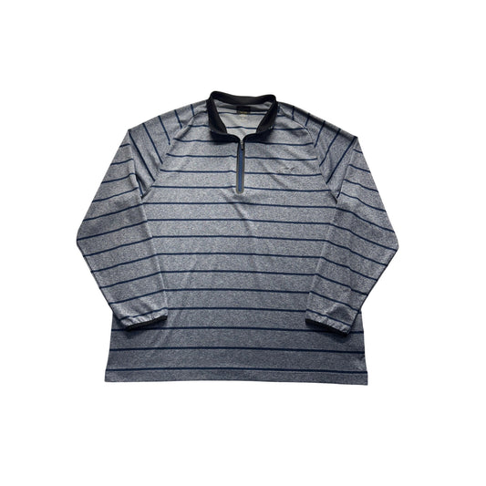 Greg Norman For Tasso Elba XL Blue Striped Long Sleeve #9063