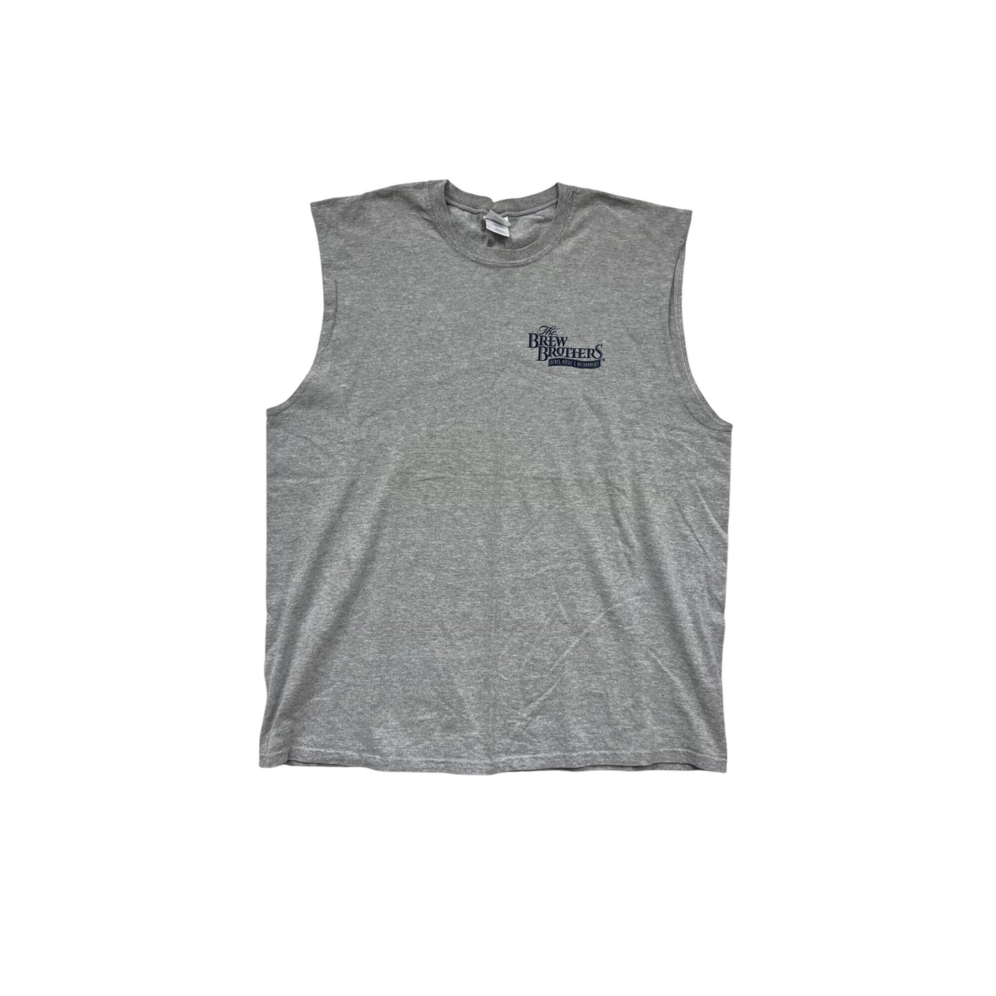 The Brew Brothers Gray Sleeveless Shirt XL #635A