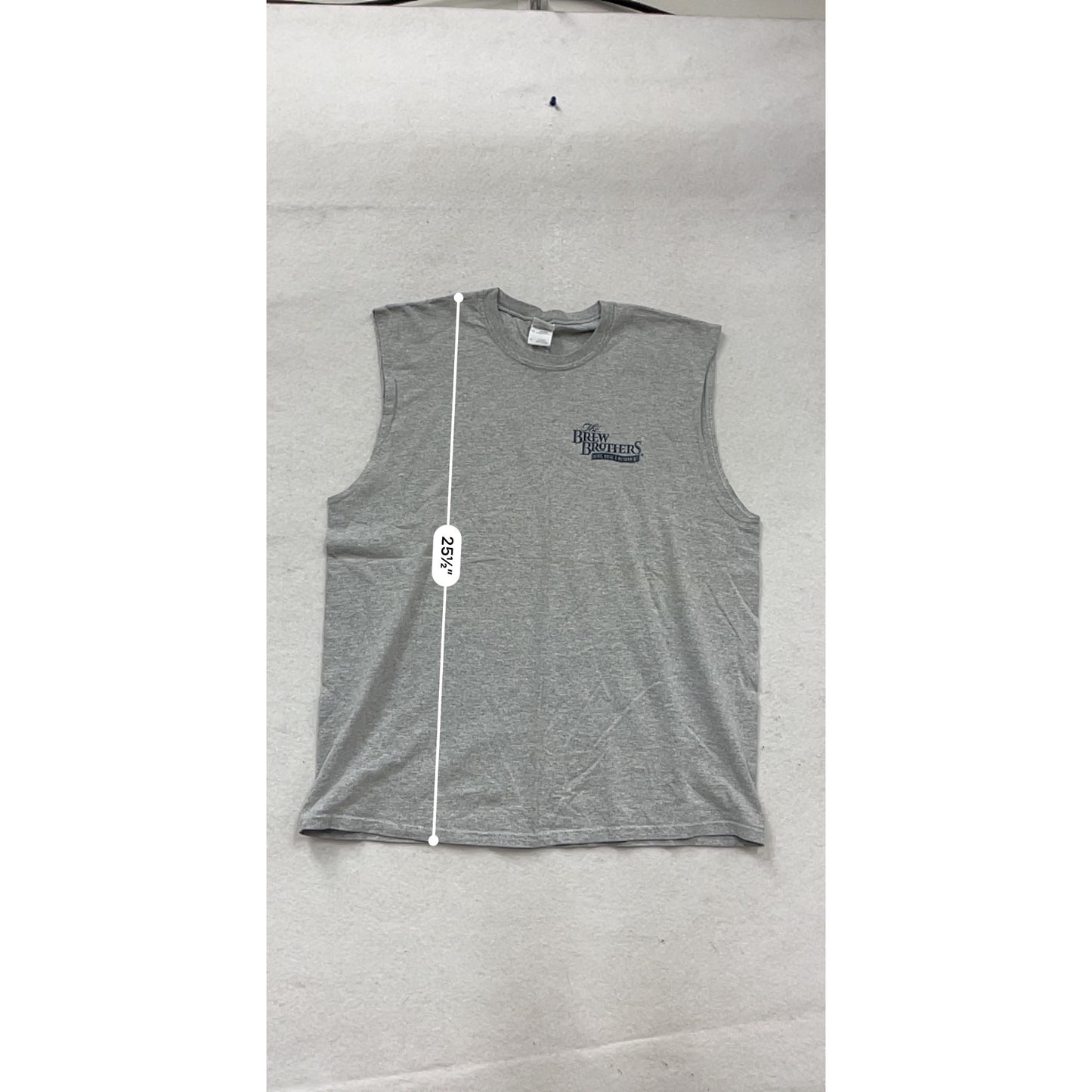 The Brew Brothers Gray Sleeveless Shirt XL #635A