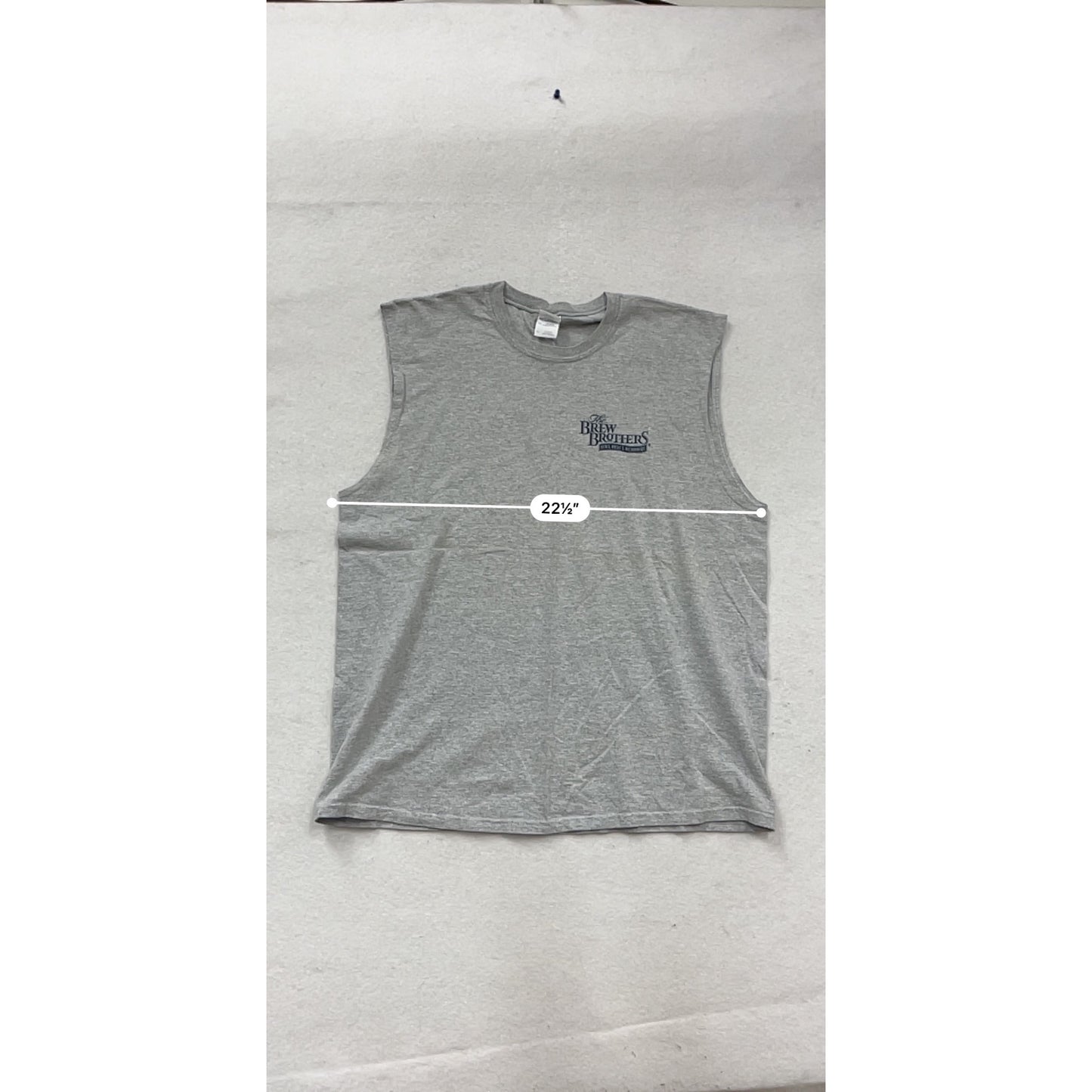 The Brew Brothers Gray Sleeveless Shirt XL #635A