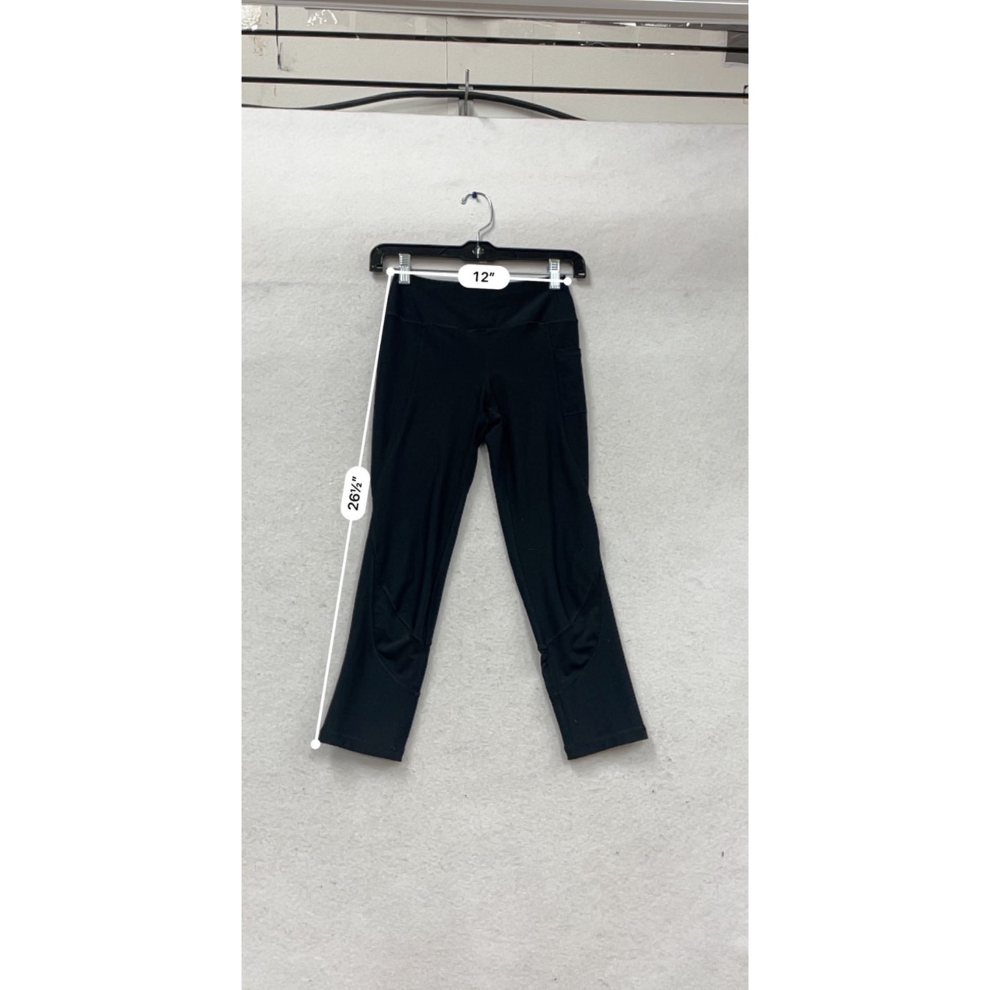 Black Yoga Pants Size Small Stretchy Athletic Leggings #632A