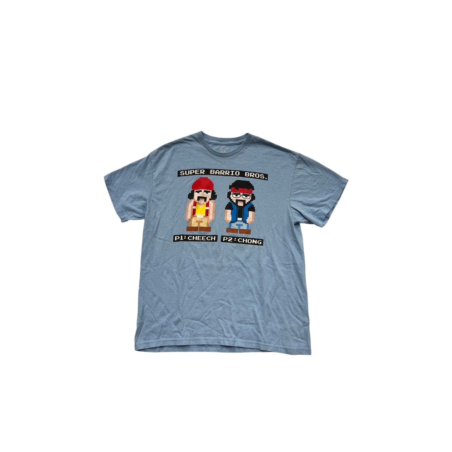 Liquid Blue Super Barrio Bros. Cheech & Chong Graphic T-Shirt #755A