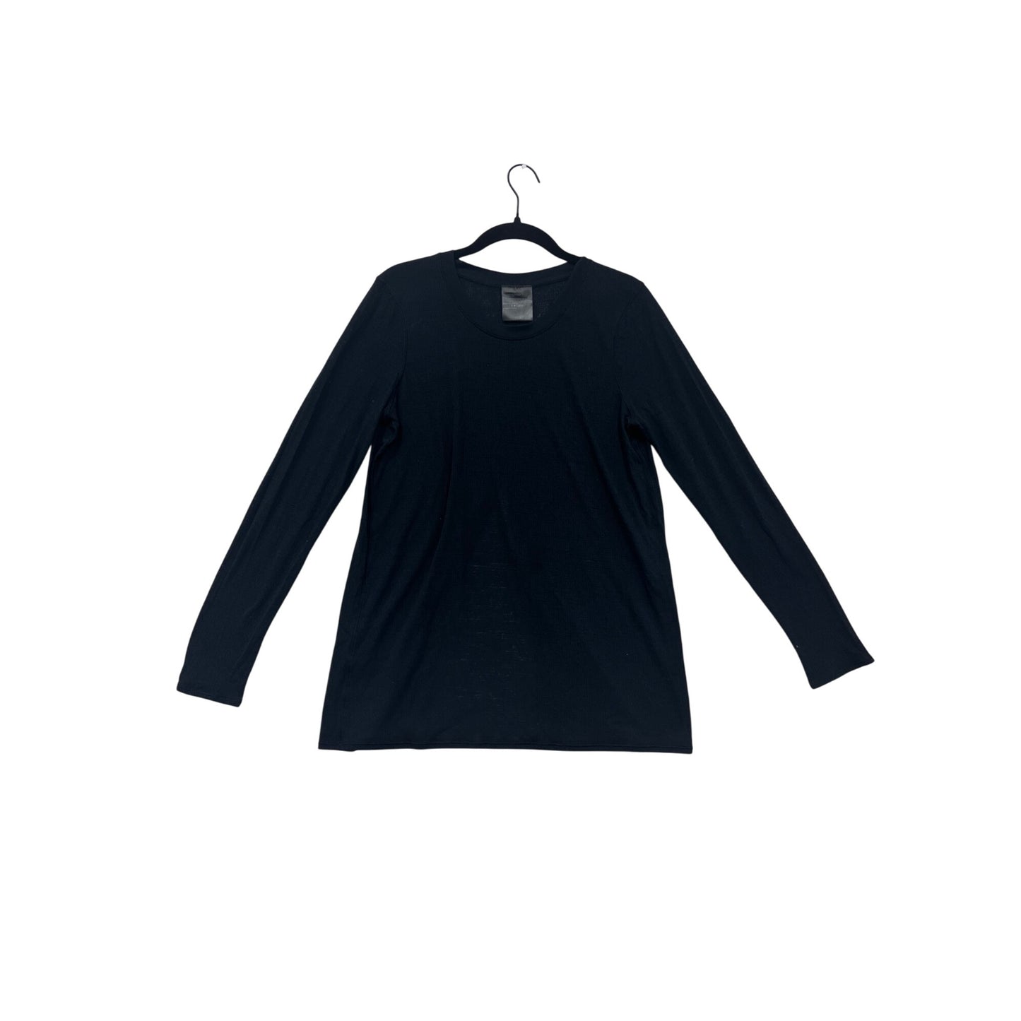 Black Long-Sleeve Tunic Top S/M #8550