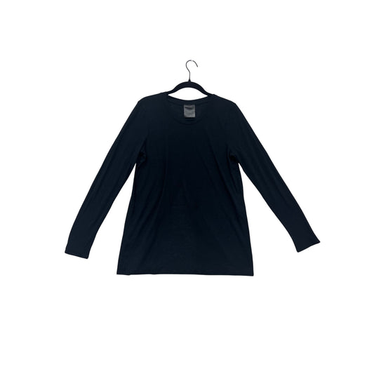 Black Long-Sleeve Tunic Top S/M #8550