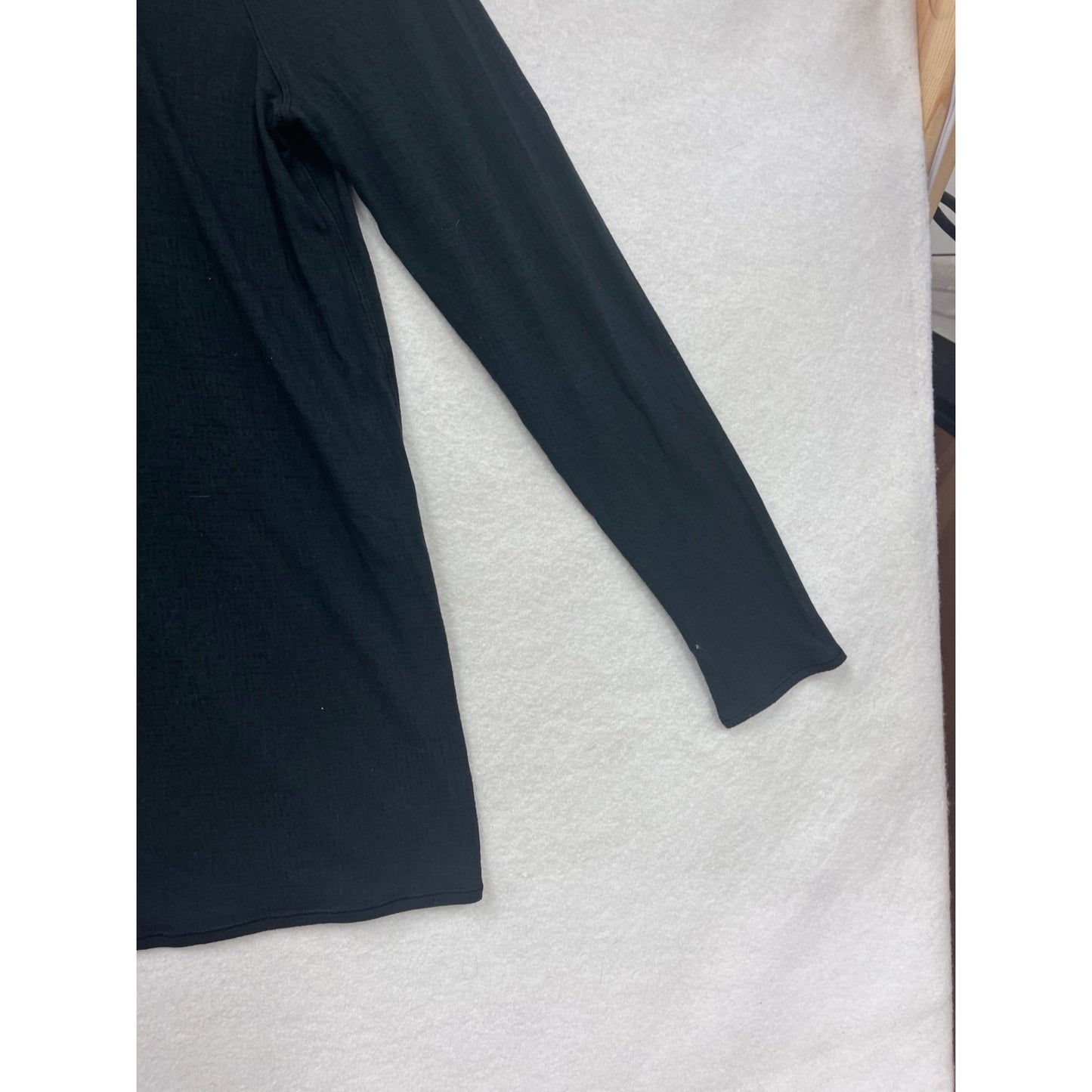 Black Long-Sleeve Tunic Top S/M #8550