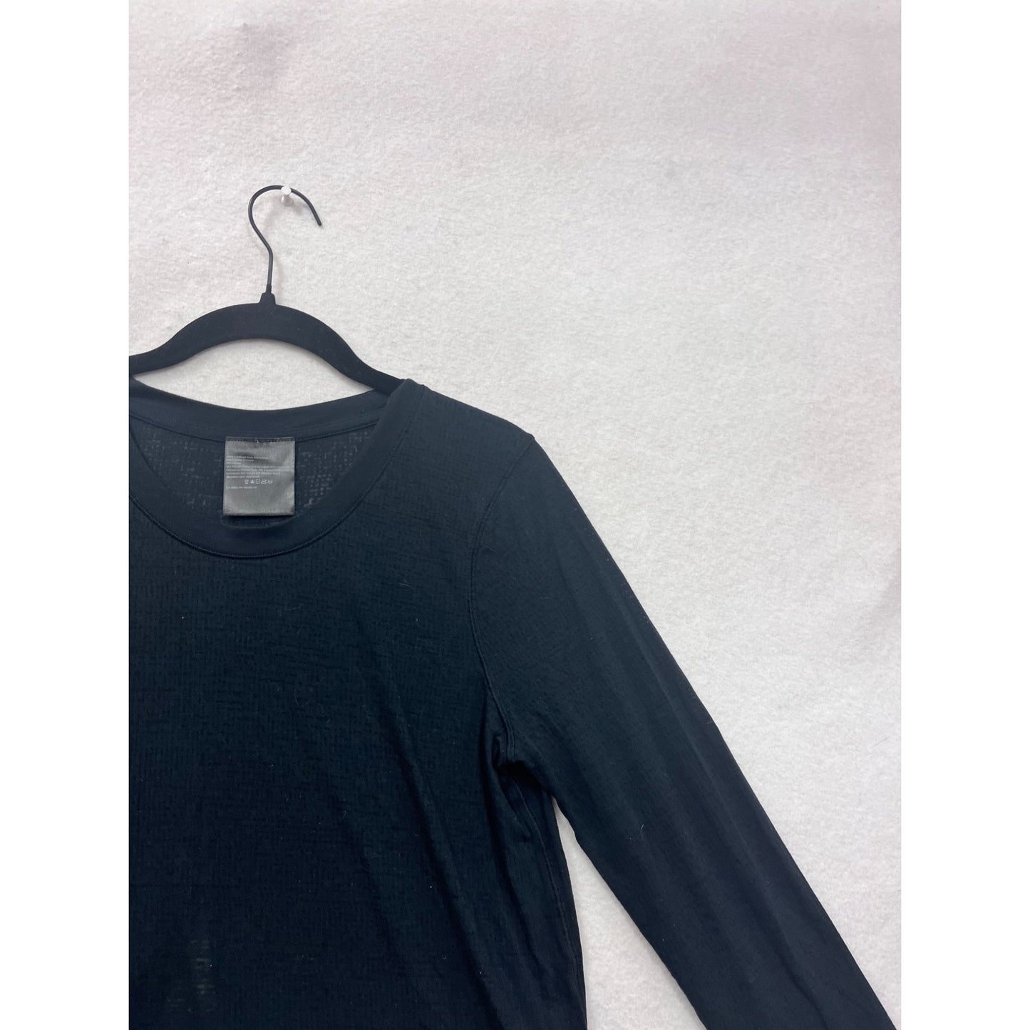 Black Long-Sleeve Tunic Top S/M #8550