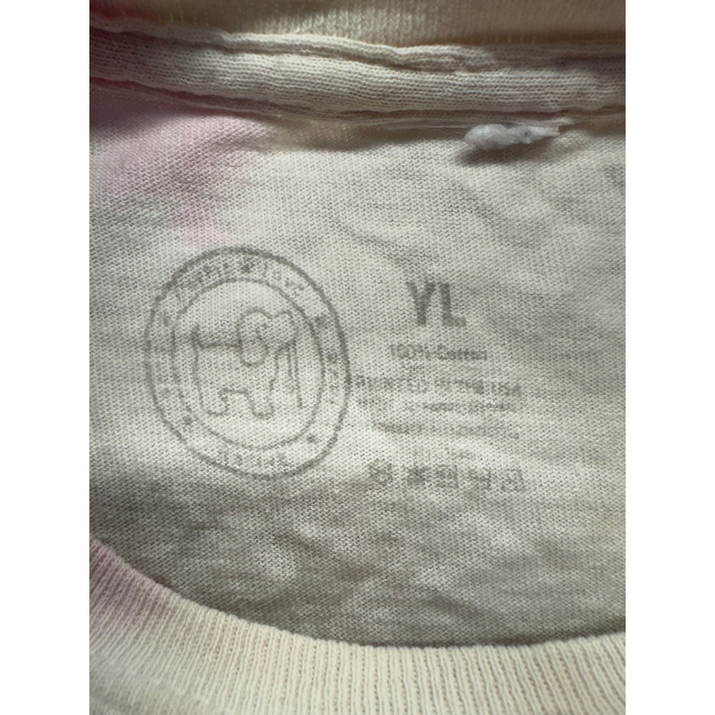 Puppie Love Youth Large Tie-Dye T-Shirt With Puppy Graphic #296B