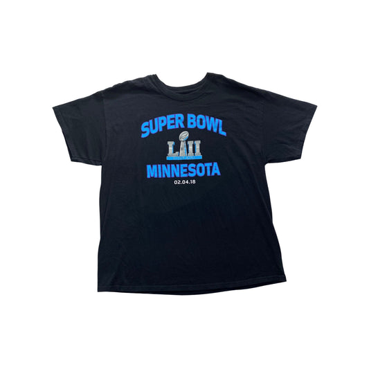 Super Bowl LII Minnesota T-Shirt XL Majestic Black #7218