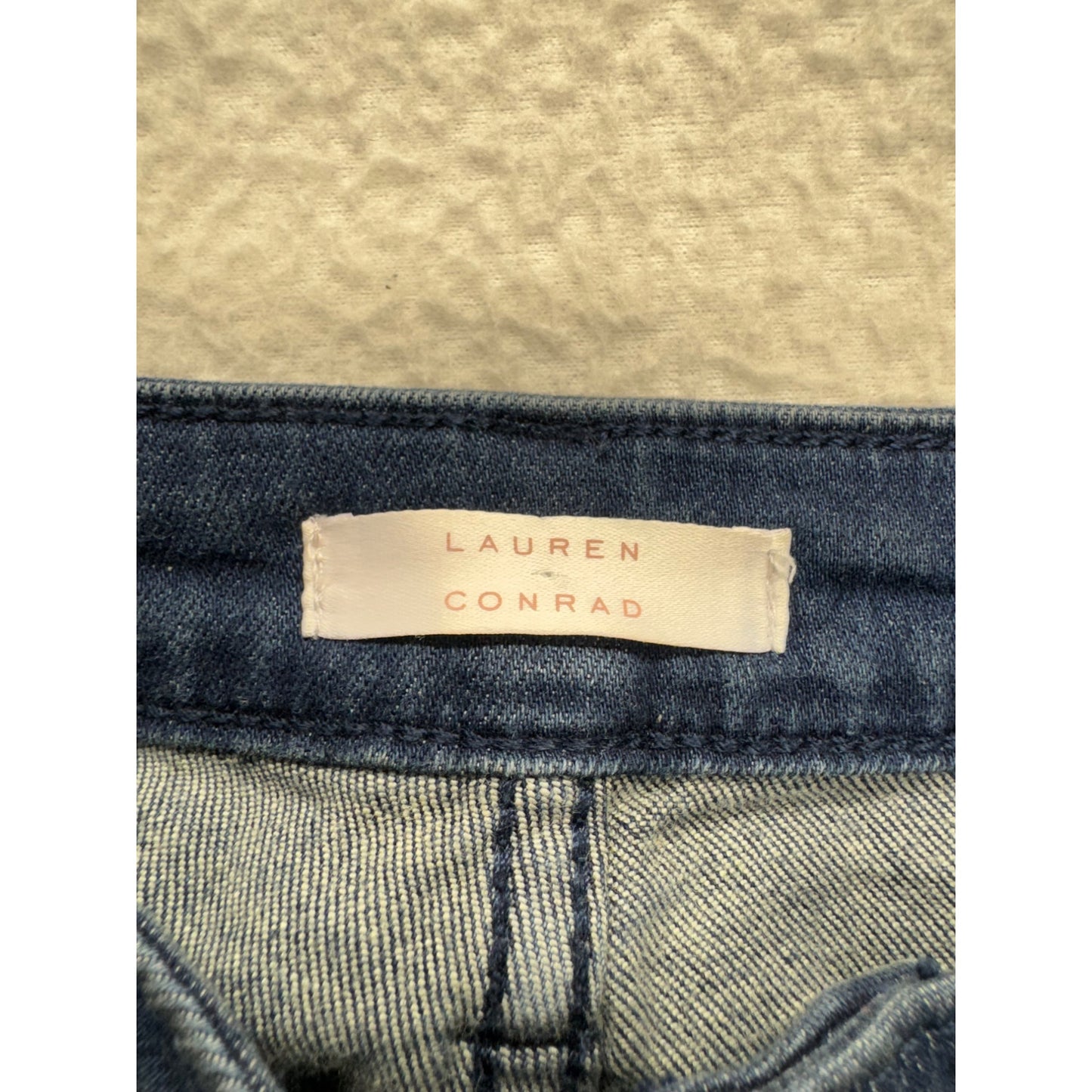 Lauren Conrad Blue Denim Kick Boot Jeans Size 10 Cotton Spandex Blend #9262
