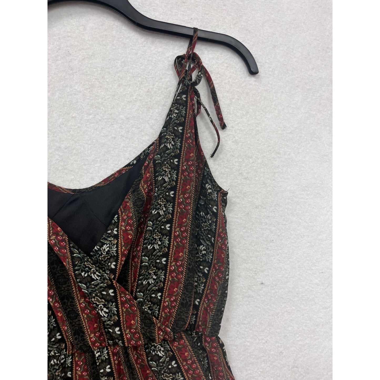 BCBGeneration Floral & Striped Print Tie-Shoulder Romper #8331