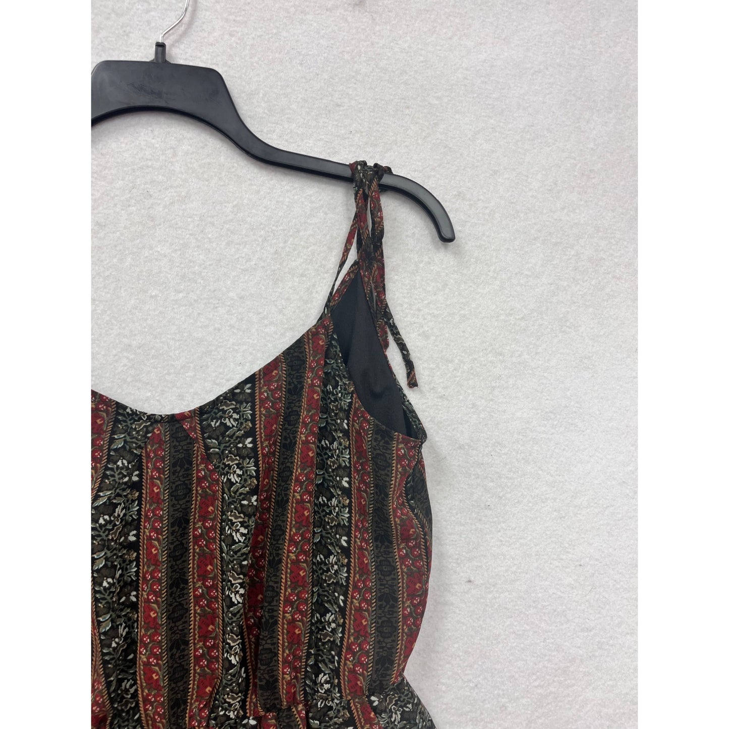 BCBGeneration Floral & Striped Print Tie-Shoulder Romper #8331