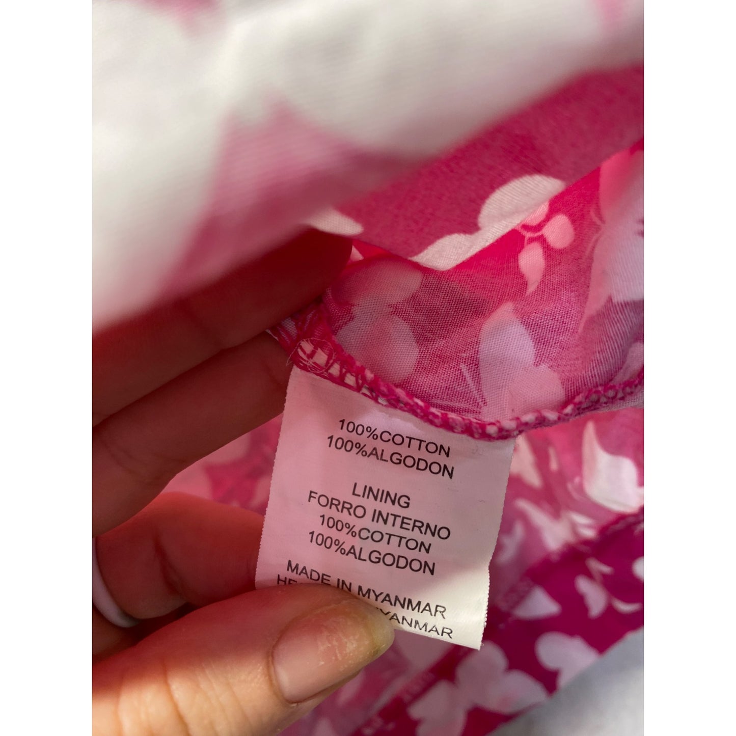 EPK Girls Butterfly Print Sleeveless Dress Pink & White #7001