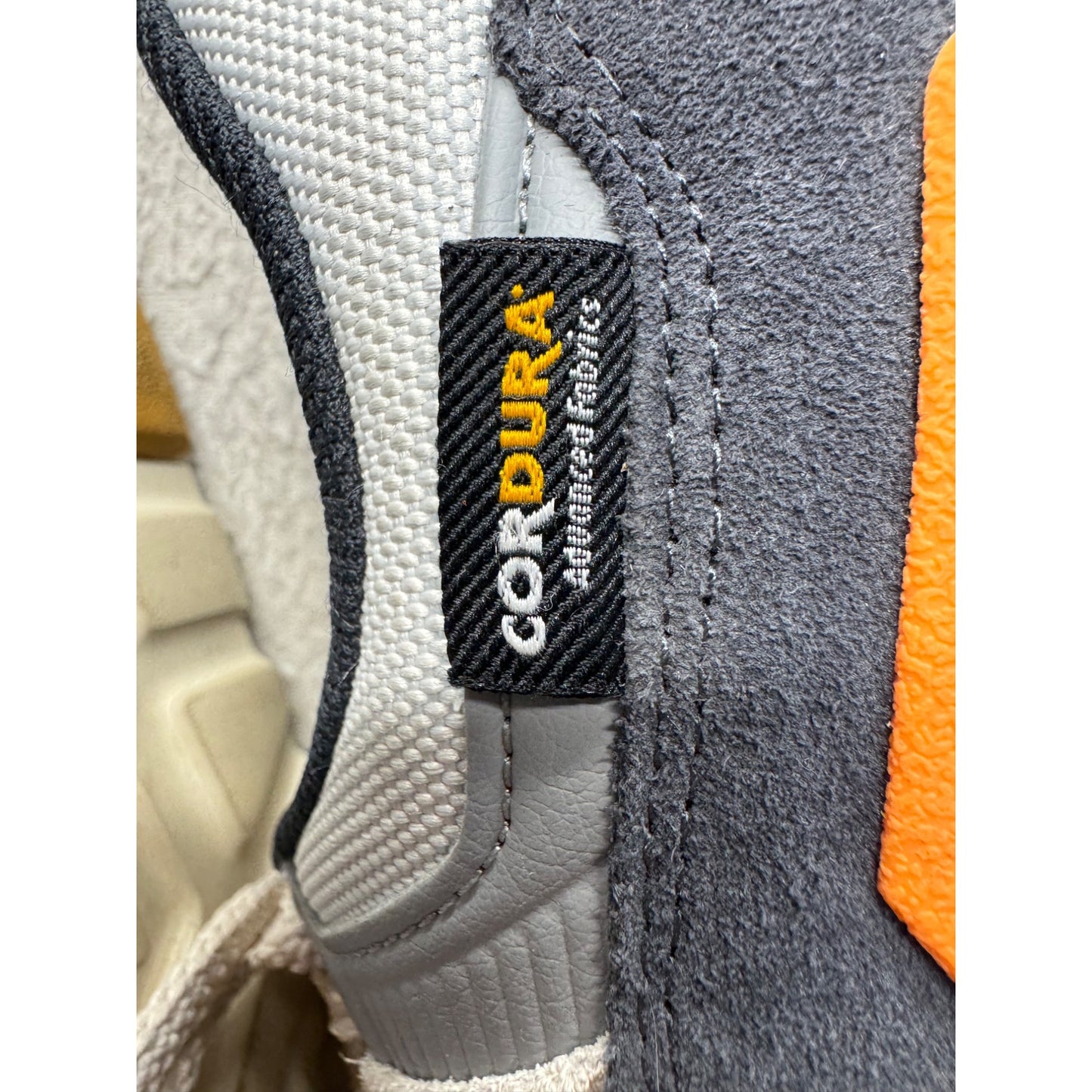 New Balance 997H Gray & Orange Suede Mesh Running Shoes #342B