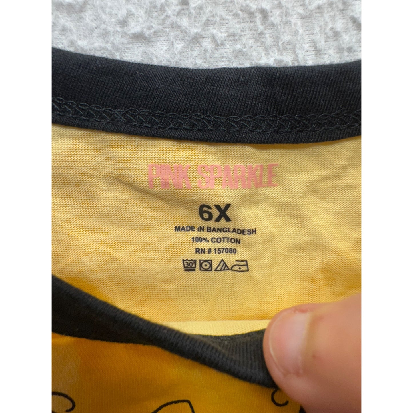 My Brown Is Beautiful Tie-Dye Yellow T-Shirt With Glitter Accents Size 6X #9329