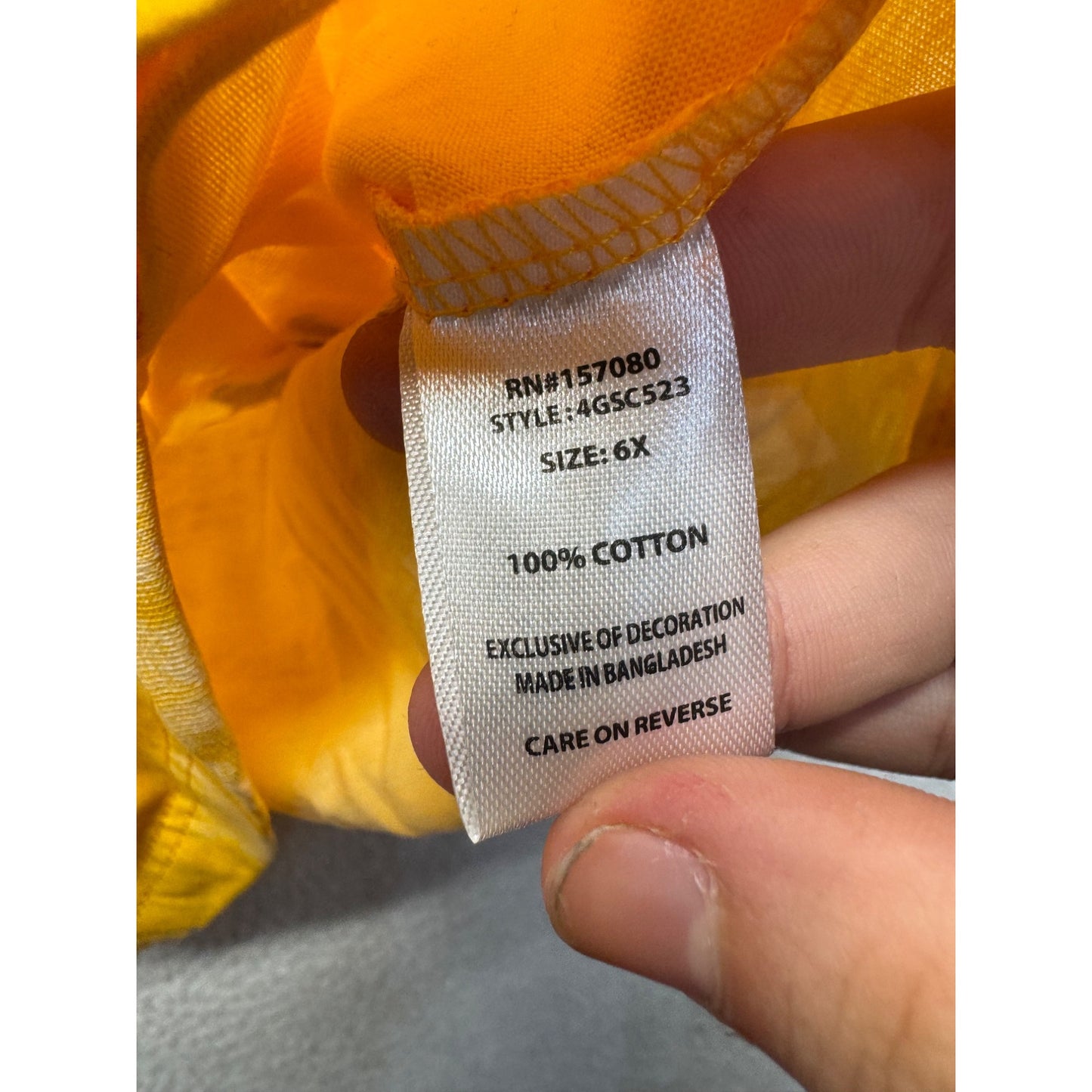 My Brown Is Beautiful Tie-Dye Yellow T-Shirt With Glitter Accents Size 6X #9329