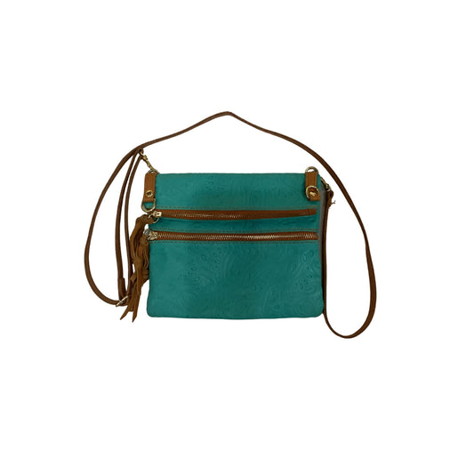 Teal Leather Purse