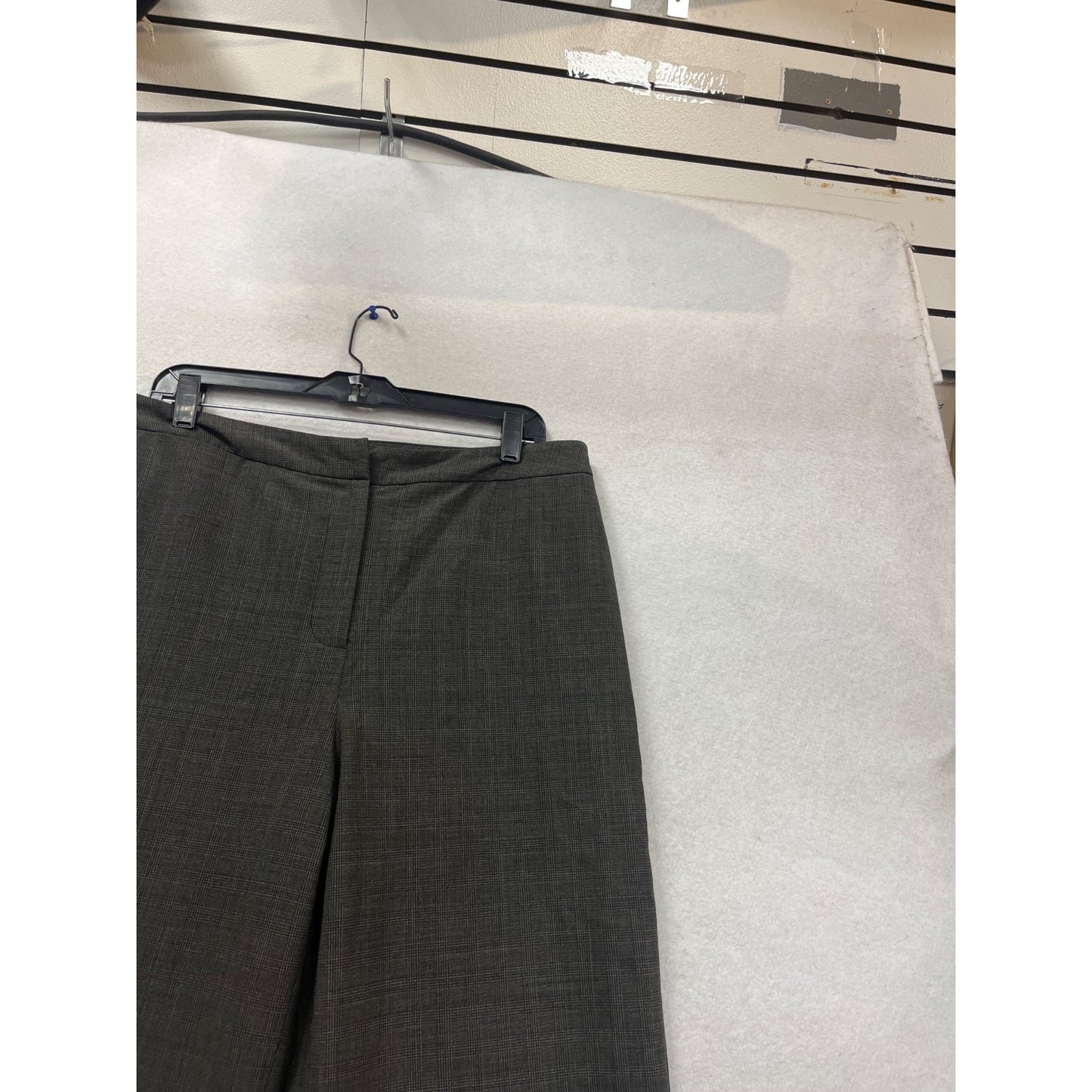 Eddie Bauer Plaid Stretch Wide-Leg Trousers #126C