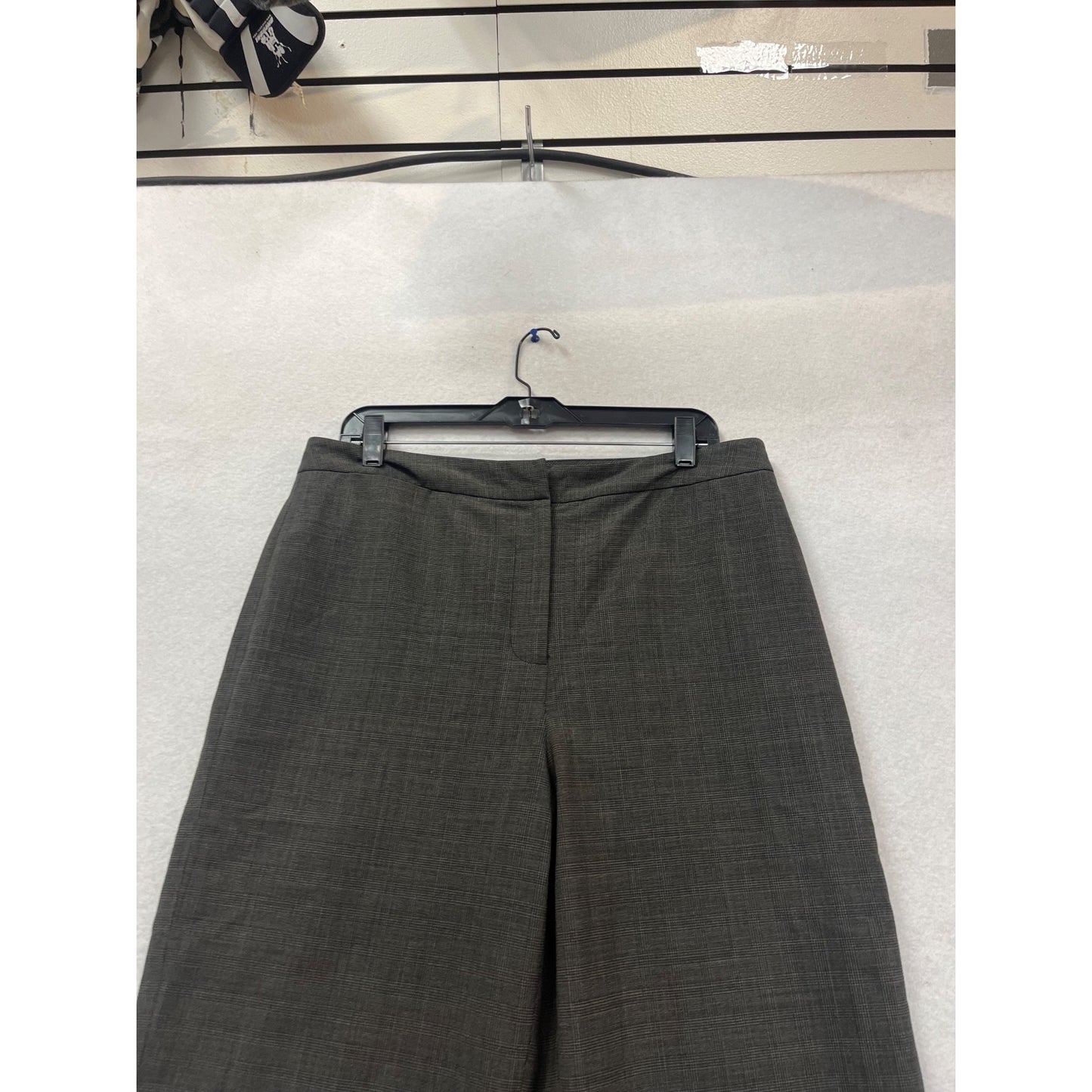 Eddie Bauer Plaid Stretch Wide-Leg Trousers #126C