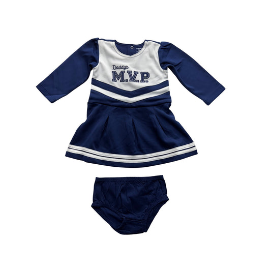 Daddys M.V.P. Baby Cheerleader Dress Set 18M 2-Piece Outfit By Carters 25B