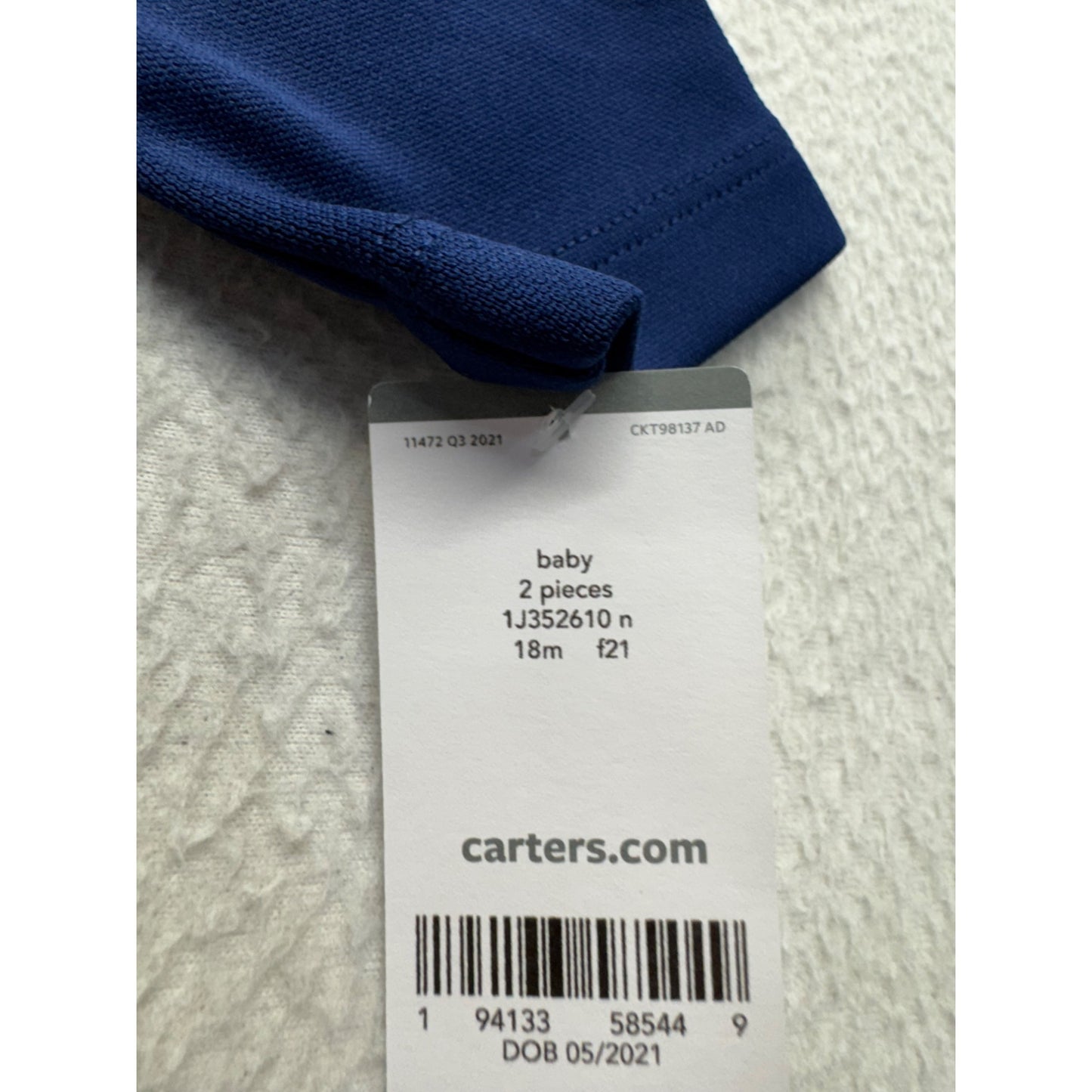 Daddys M.V.P. Baby Cheerleader Dress Set 18M 2-Piece Outfit By Carters 25B