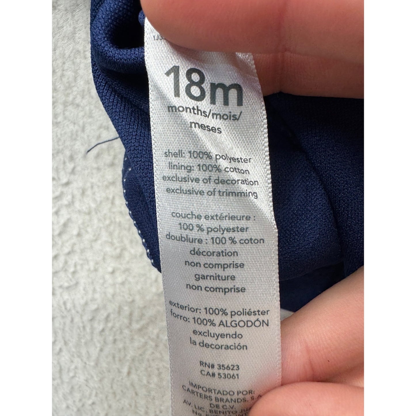 Daddys M.V.P. Baby Cheerleader Dress Set 18M 2-Piece Outfit By Carters 25B