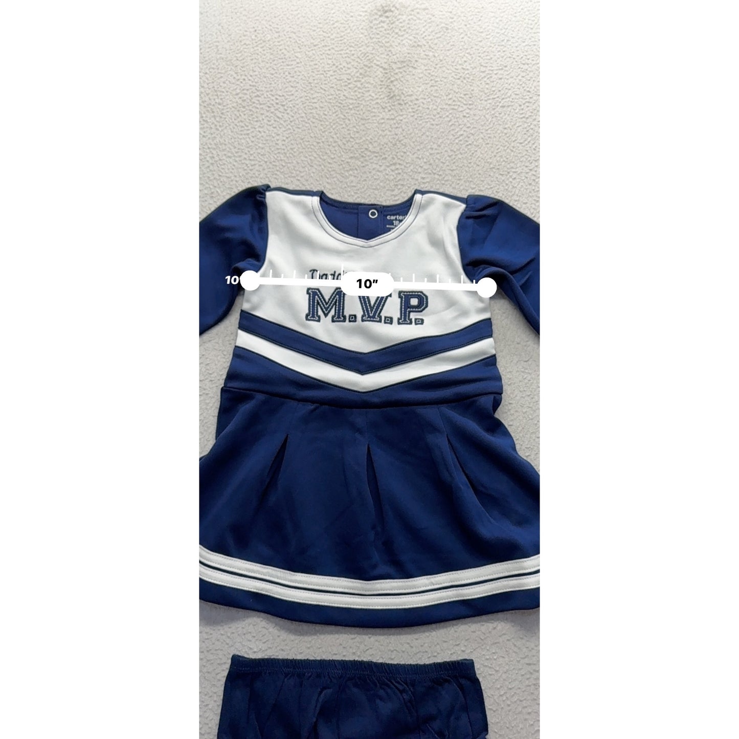 Daddys M.V.P. Baby Cheerleader Dress Set 18M 2-Piece Outfit By Carters 25B