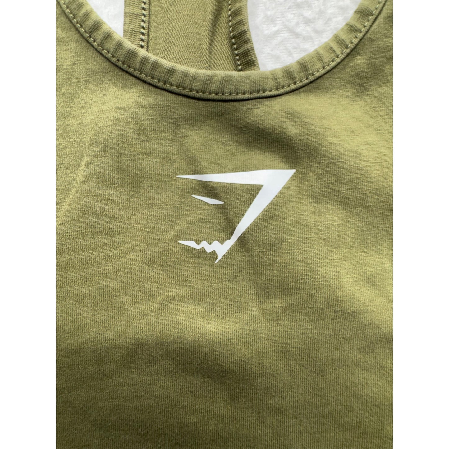 Gymshark Olive Green Racerback Tank Top M #9338