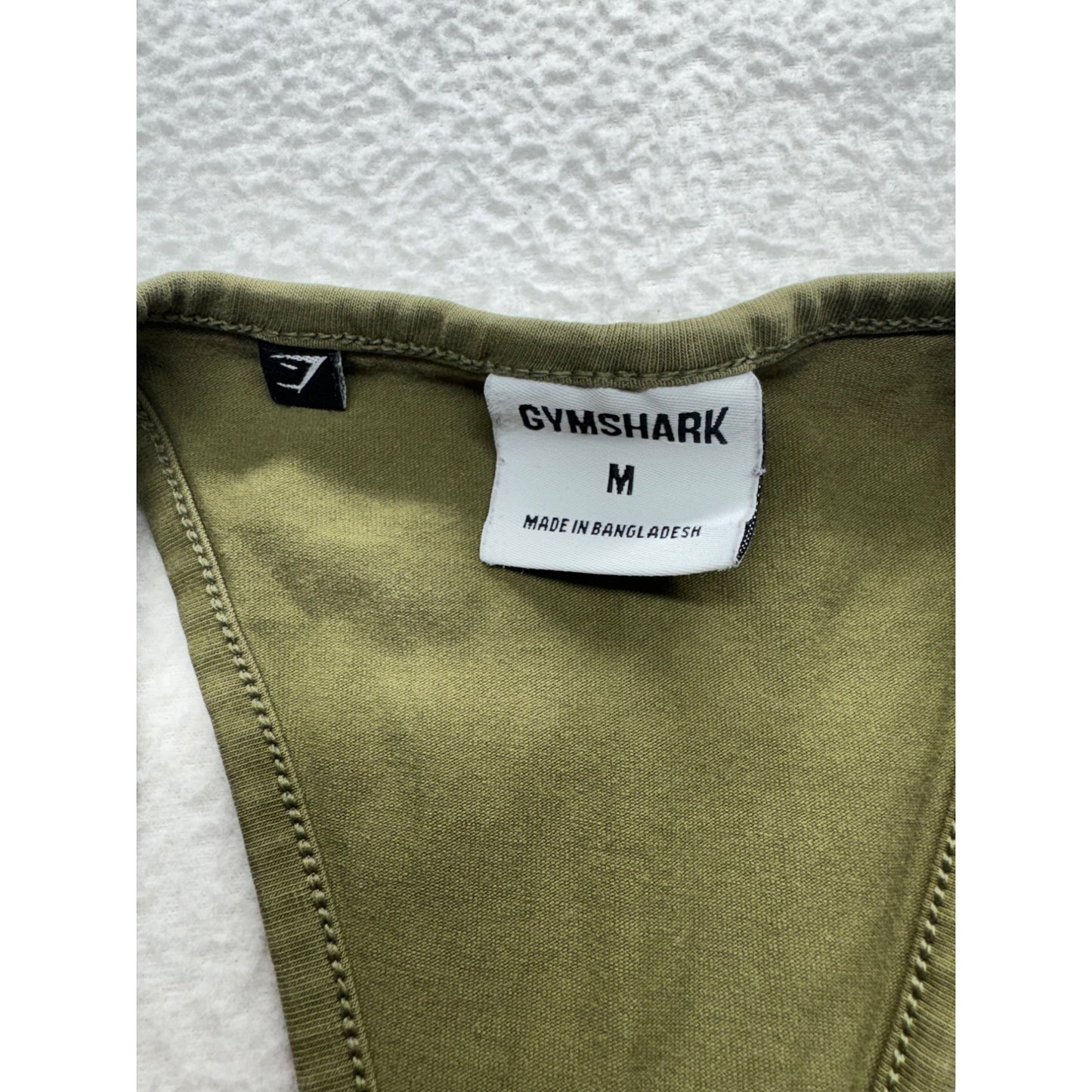 Gymshark Olive Green Racerback Tank Top M #9338