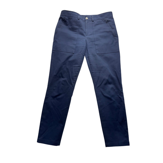 Womens Navy Blue Slim Fit  Pants With Front & Back Pockets  #7831