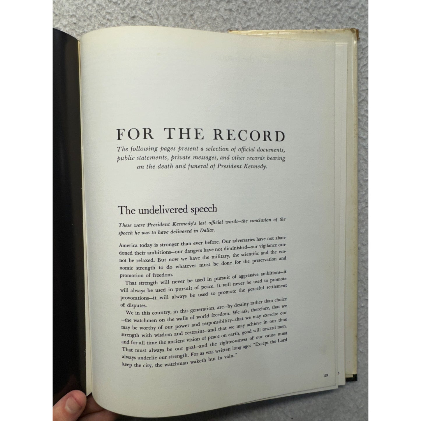 Four Days: Historical Record Of President Kennedys Death Hardcover Book 437B