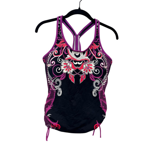 Athleta Womens Small Paisley Print Racerback Tank Top #36A