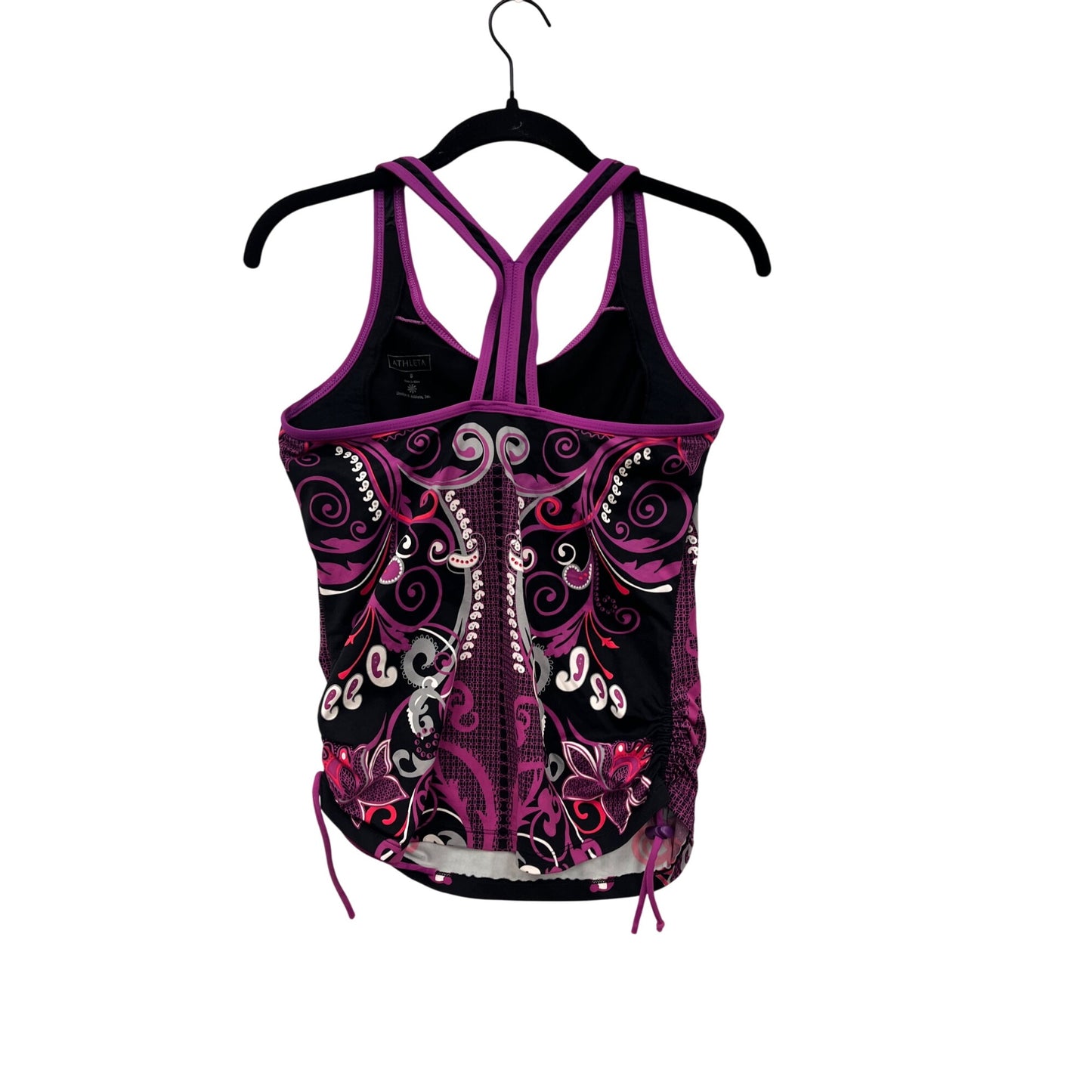 Athleta Womens Small Paisley Print Racerback Tank Top #36A