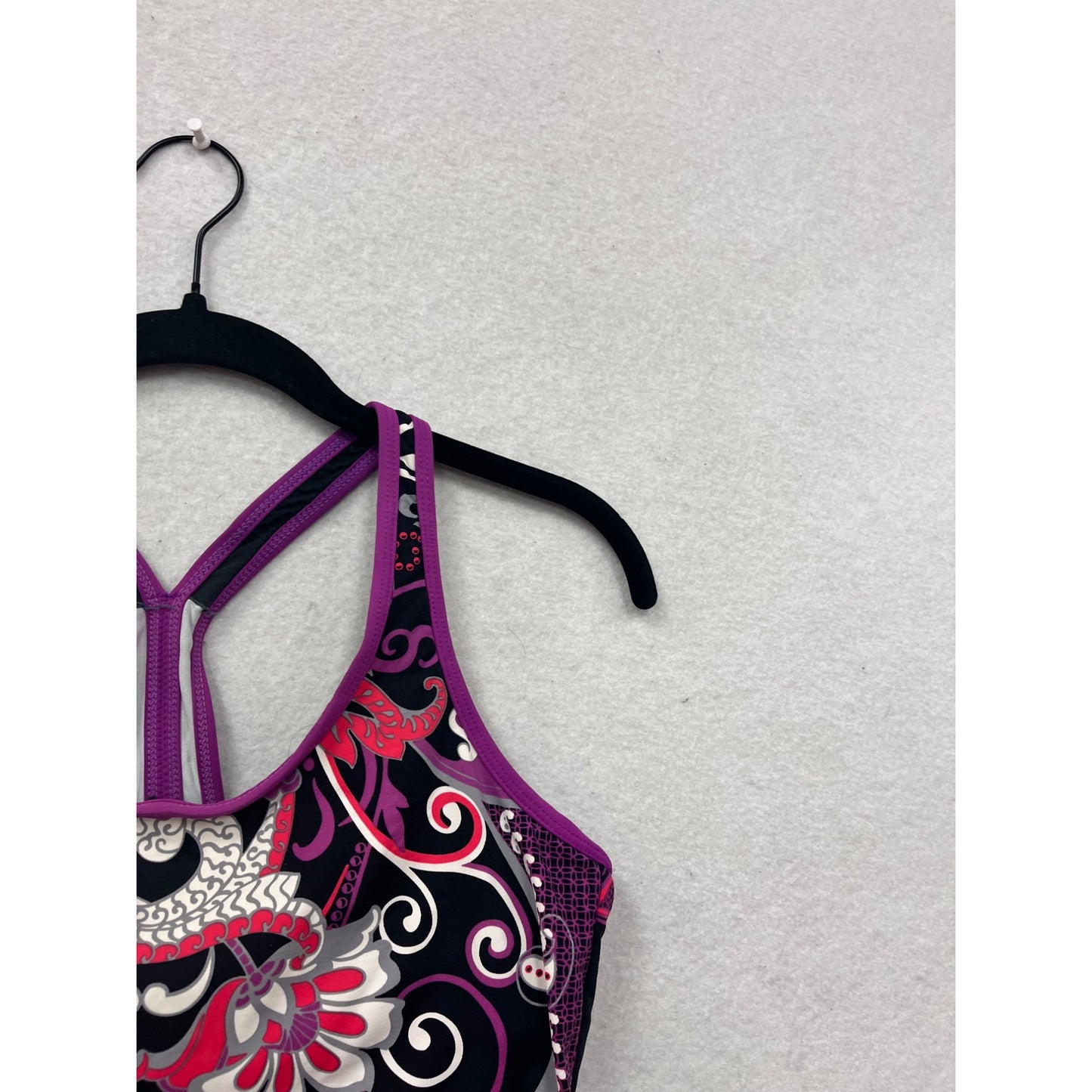 Athleta Womens Small Paisley Print Racerback Tank Top #36A